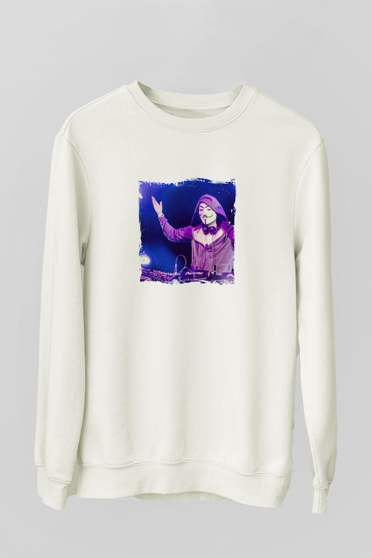 Nicky RomeroBaskılı Beyaz Sweatshirt