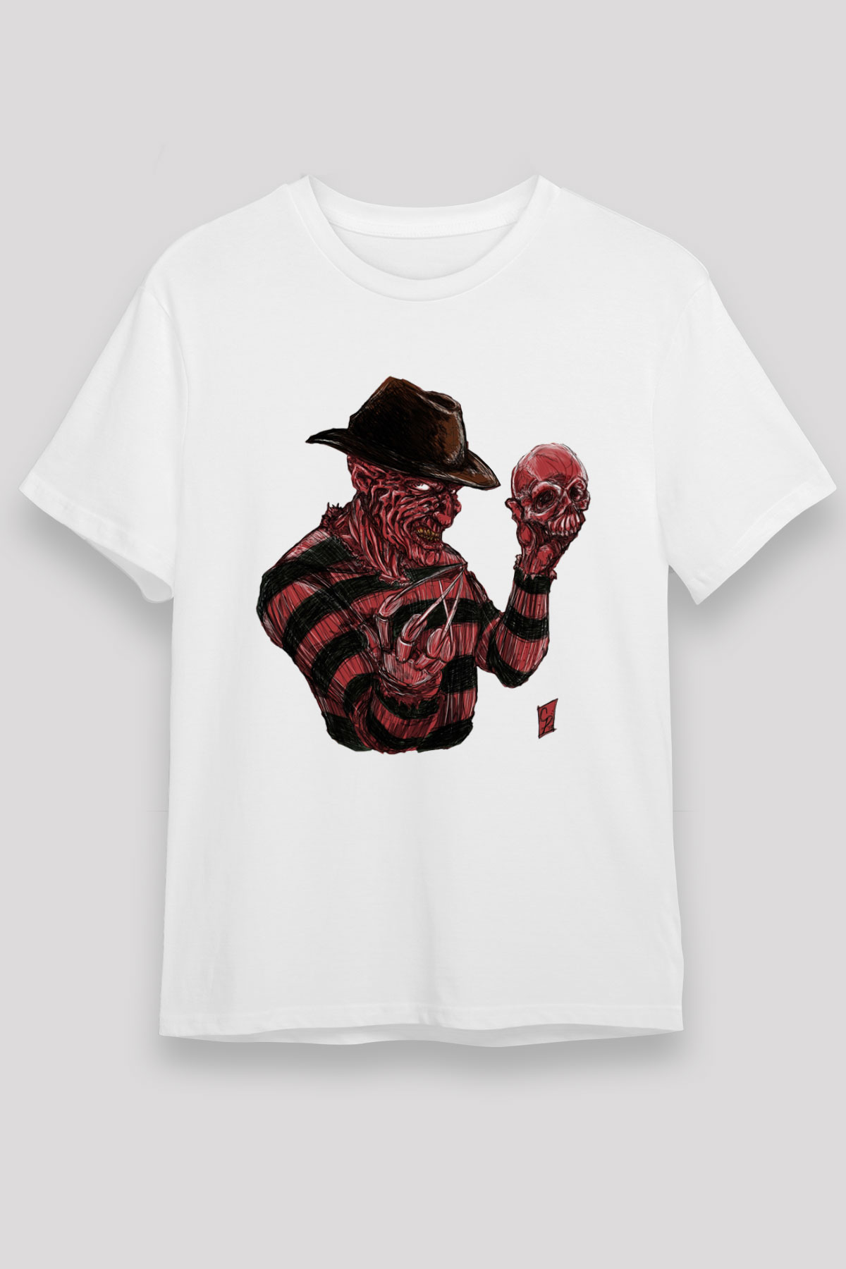 Nightmare on Elm Street Elm Sokağı Beyaz Unisex Tişört