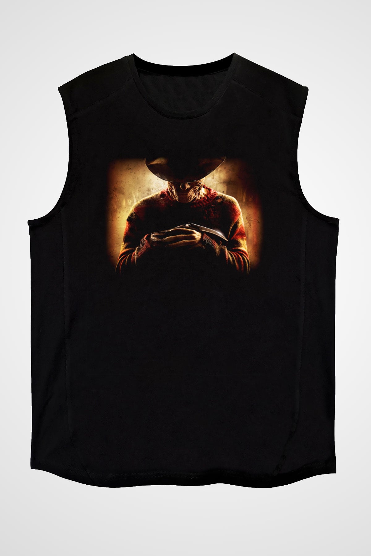 Nightmare on Elm Street Elm Sokağı Siyah Unisex Kolsuz Tişört