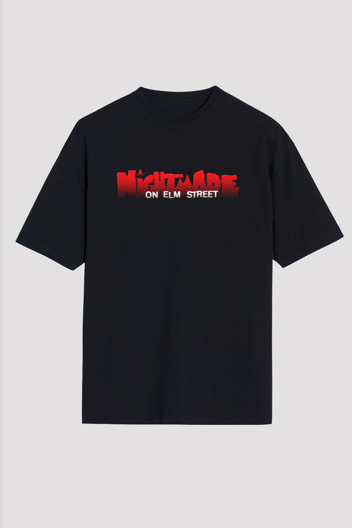 Nightmare on Elm Street Elm Sokağı Siyah Unisex Oversize Tişört