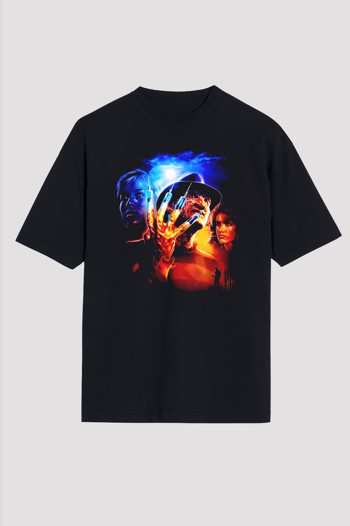 Nightmare on Elm Street Elm Sokağı Siyah Unisex Tişört