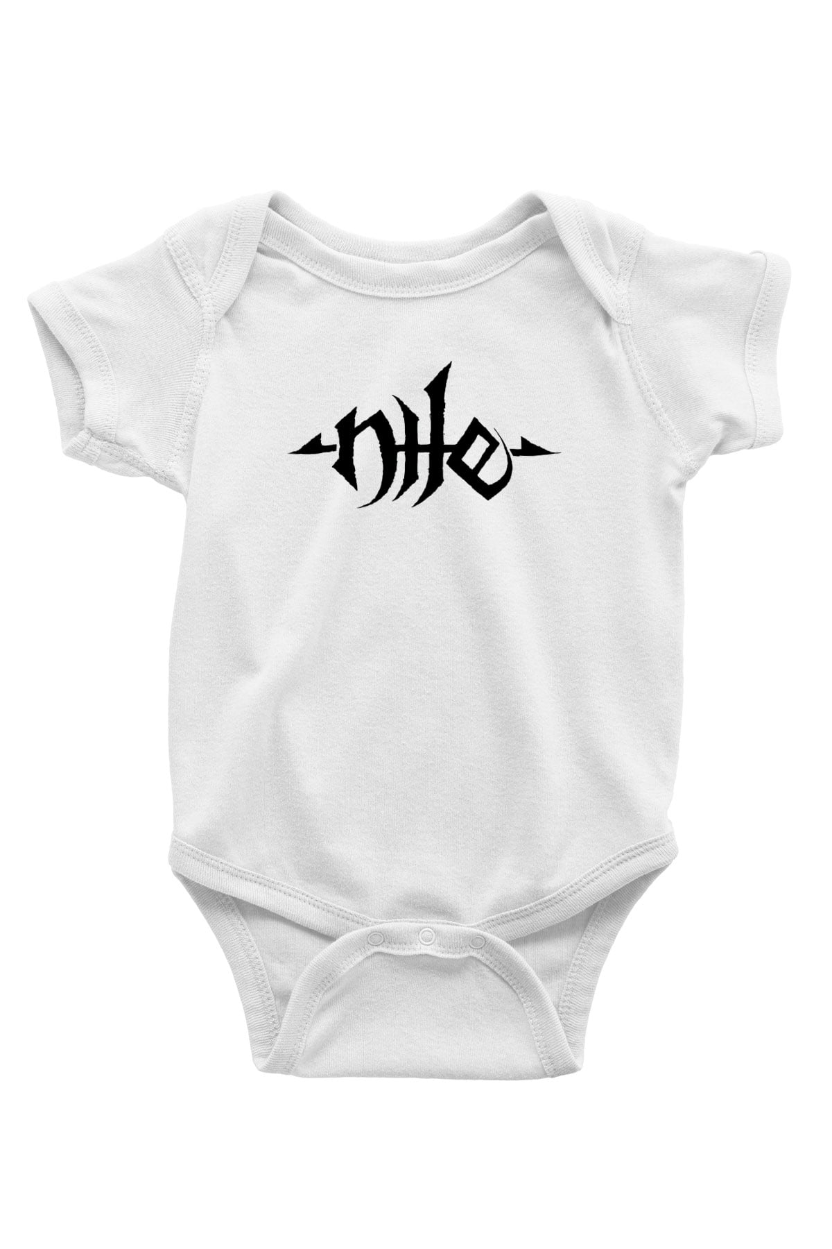 Nile Baskılı Beyaz Unisex Bebek Body - Zıbın