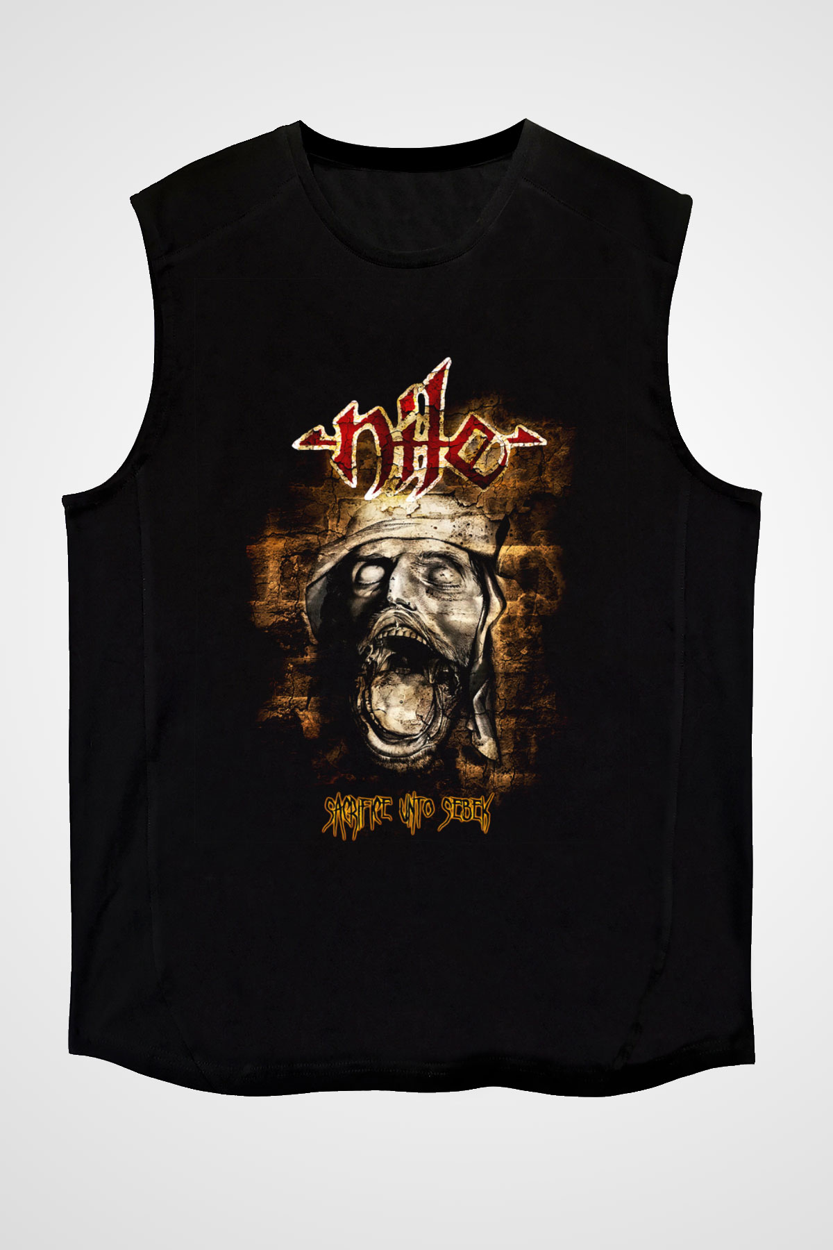 Nile Siyah Unisex Kolsuz Tişört