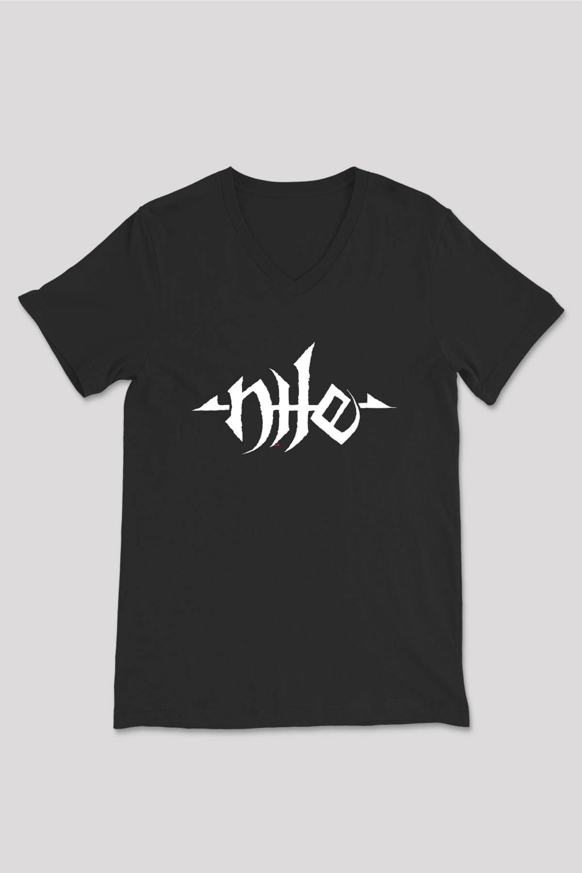 Nile Siyah Unisex V Yaka Tişört T-Shirt