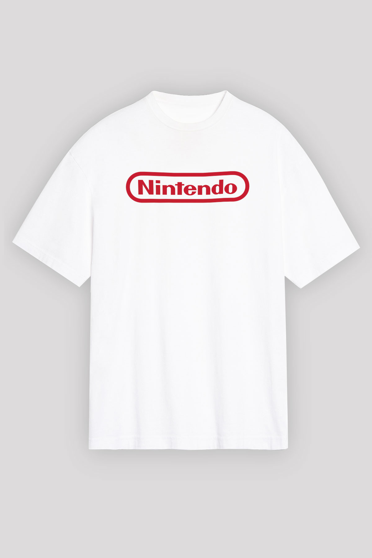 Nintendo Beyaz Unisex Oversize Tişört T-Shirt