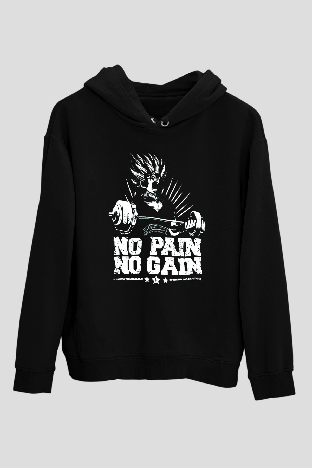 No Pain No GainSiyah  Unisex Hoodie