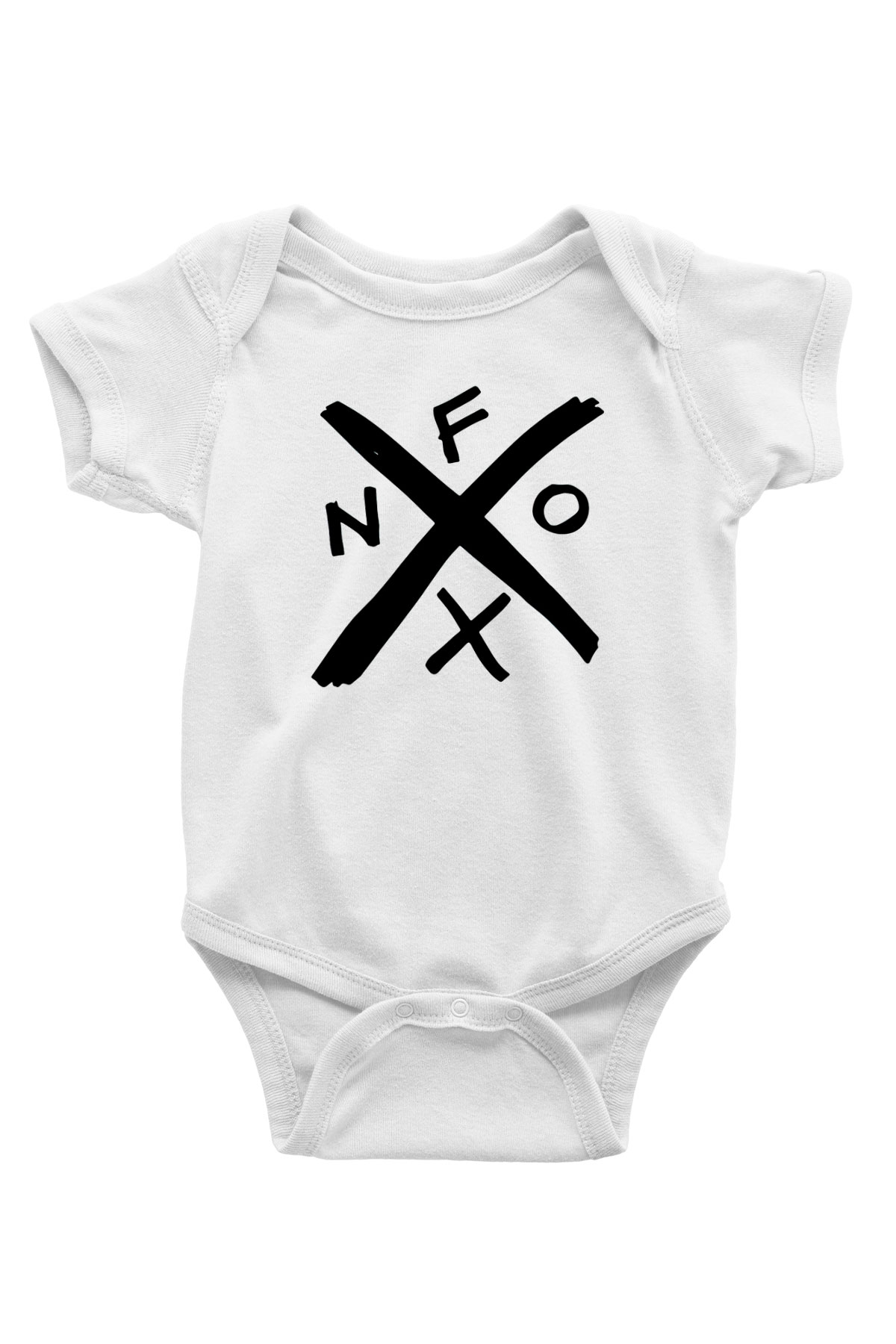 NOFX Baskılı Beyaz Unisex Bebek Body - Zıbın
