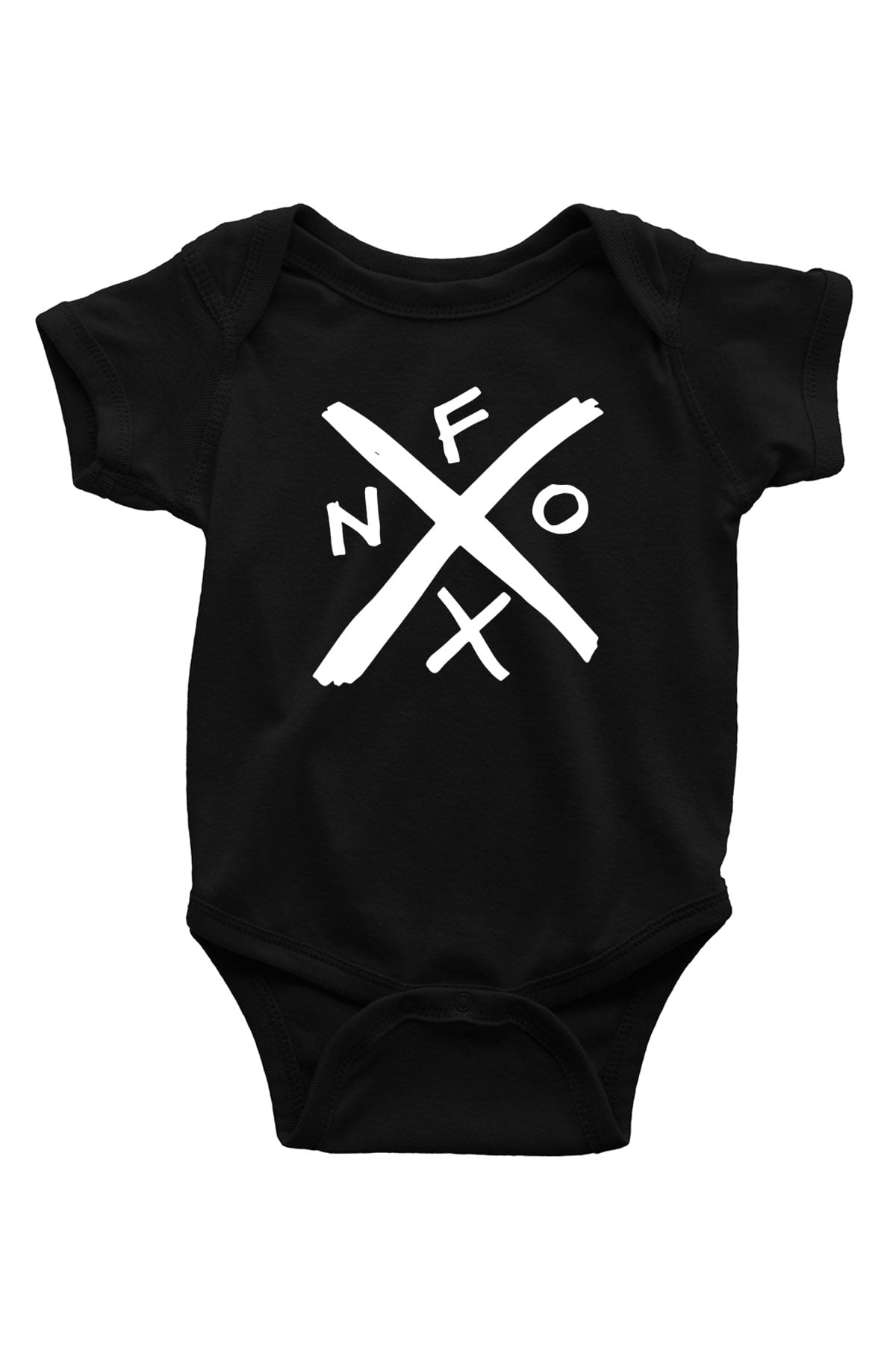 NOFX Baskılı Siyah Bebek Body - Zıbın