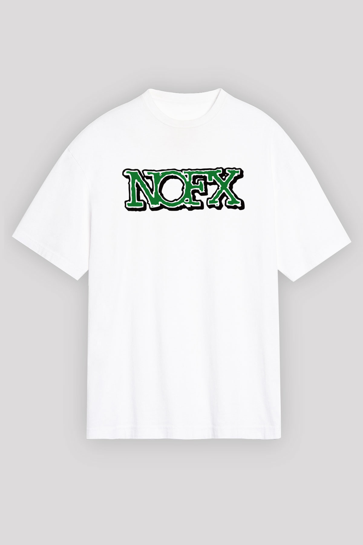 NOFX Beyaz Unisex Tişört T-Shirt - TişörtFabrikası