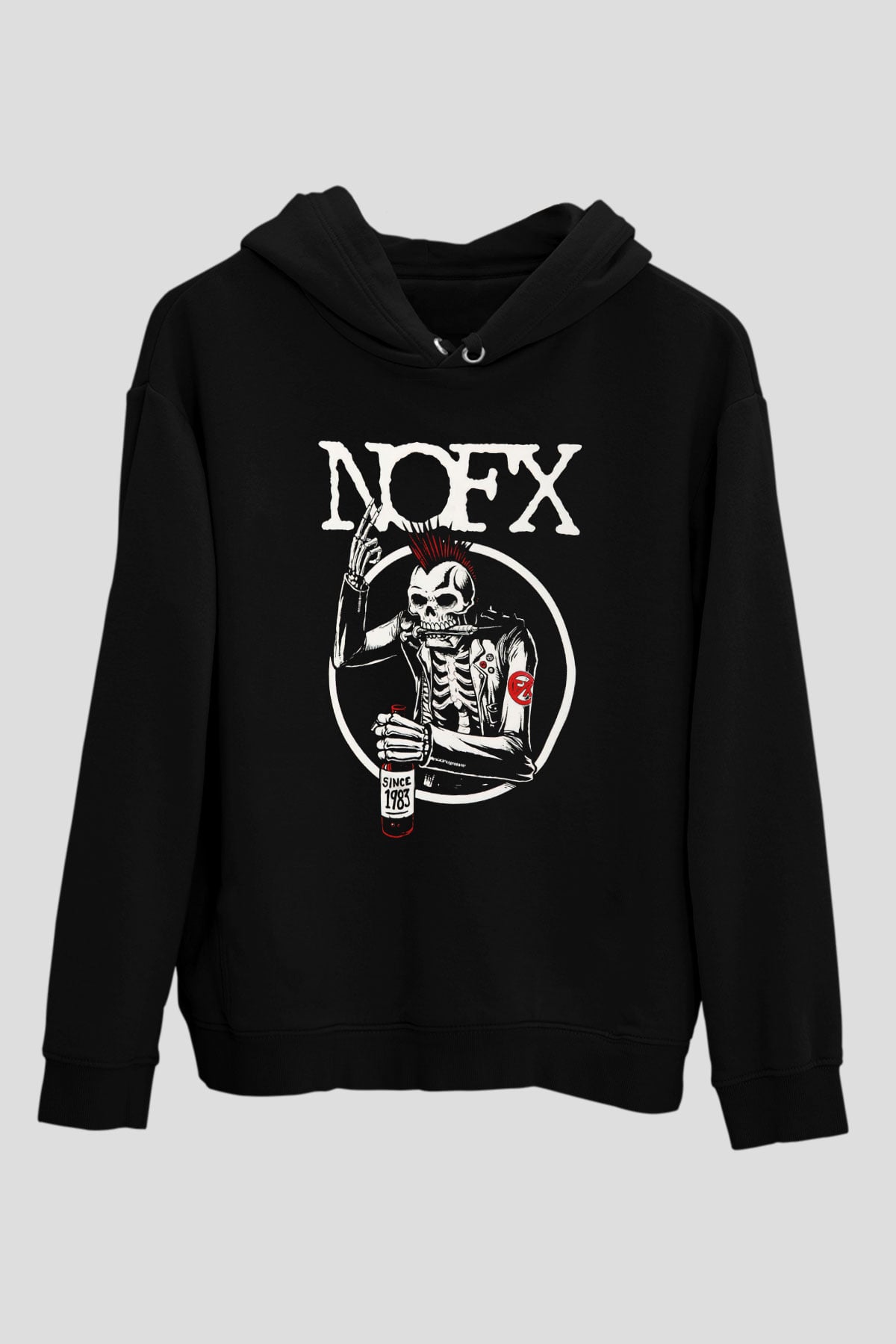 NOFX Siyah Unisex Hoodie