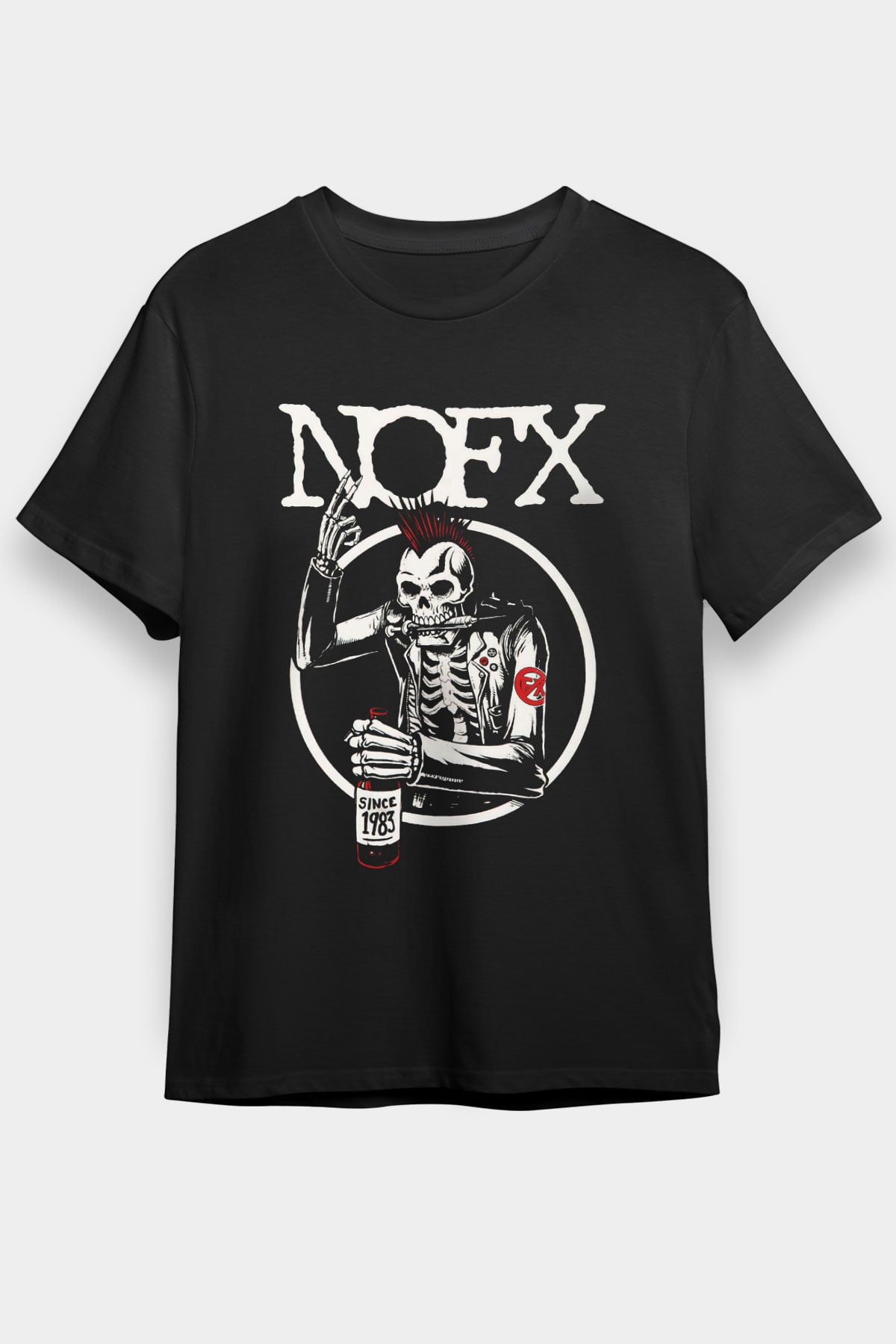 NOFX Siyah Unisex Tişört T-Shirt - TişörtFabrikası