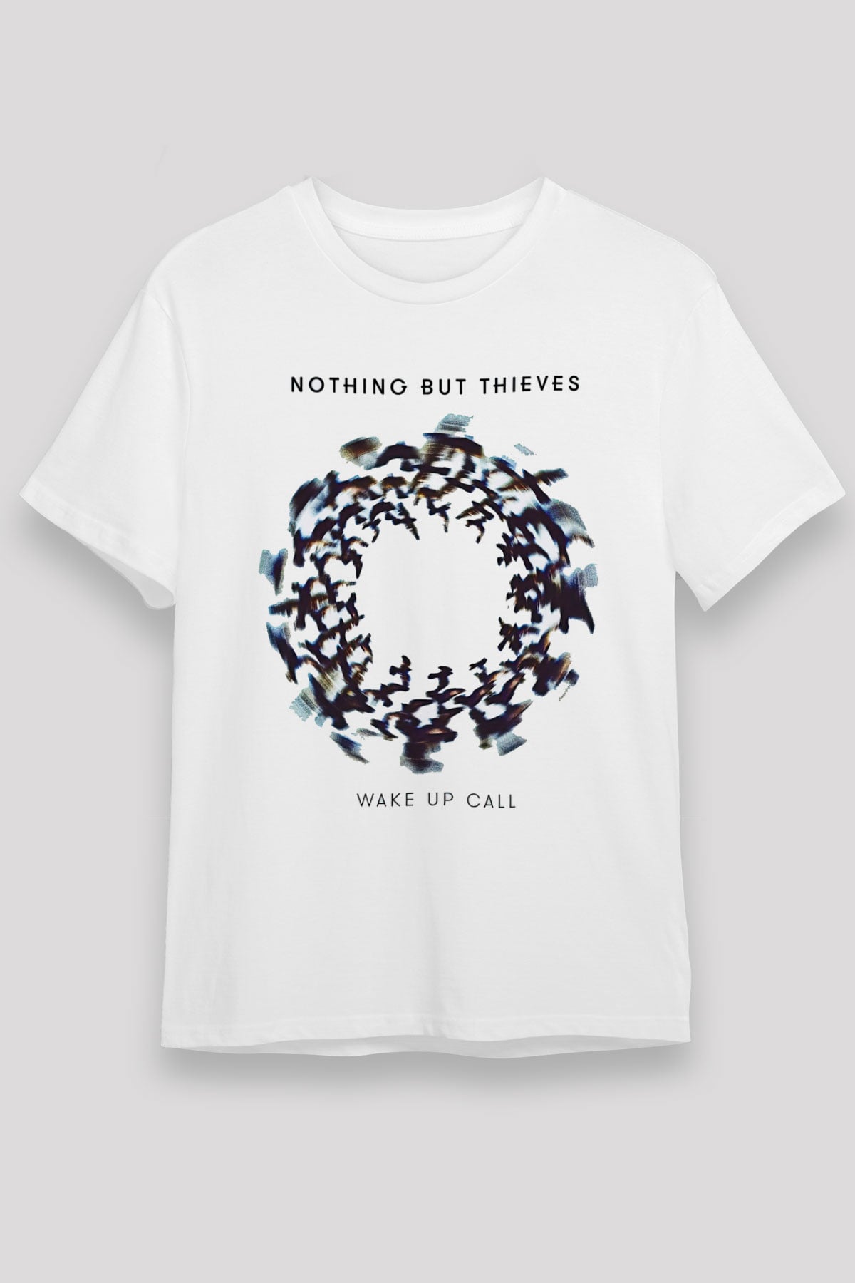 Nothing But Thieves Baskılı Unisex Beyaz Tişört - Tshirt