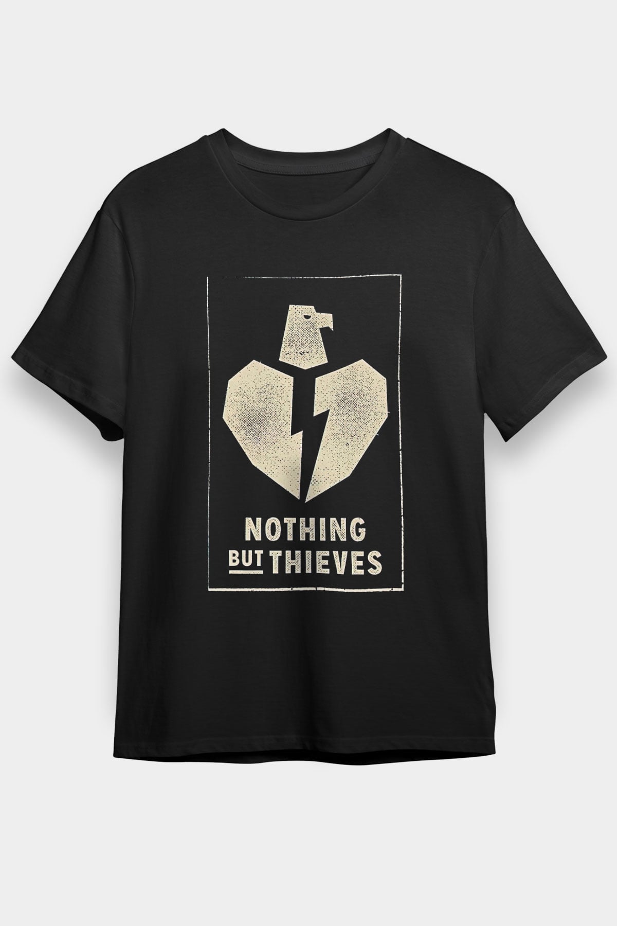 Nothing But Thieves Baskılı Unisex Siyah Tişört - Tshirt