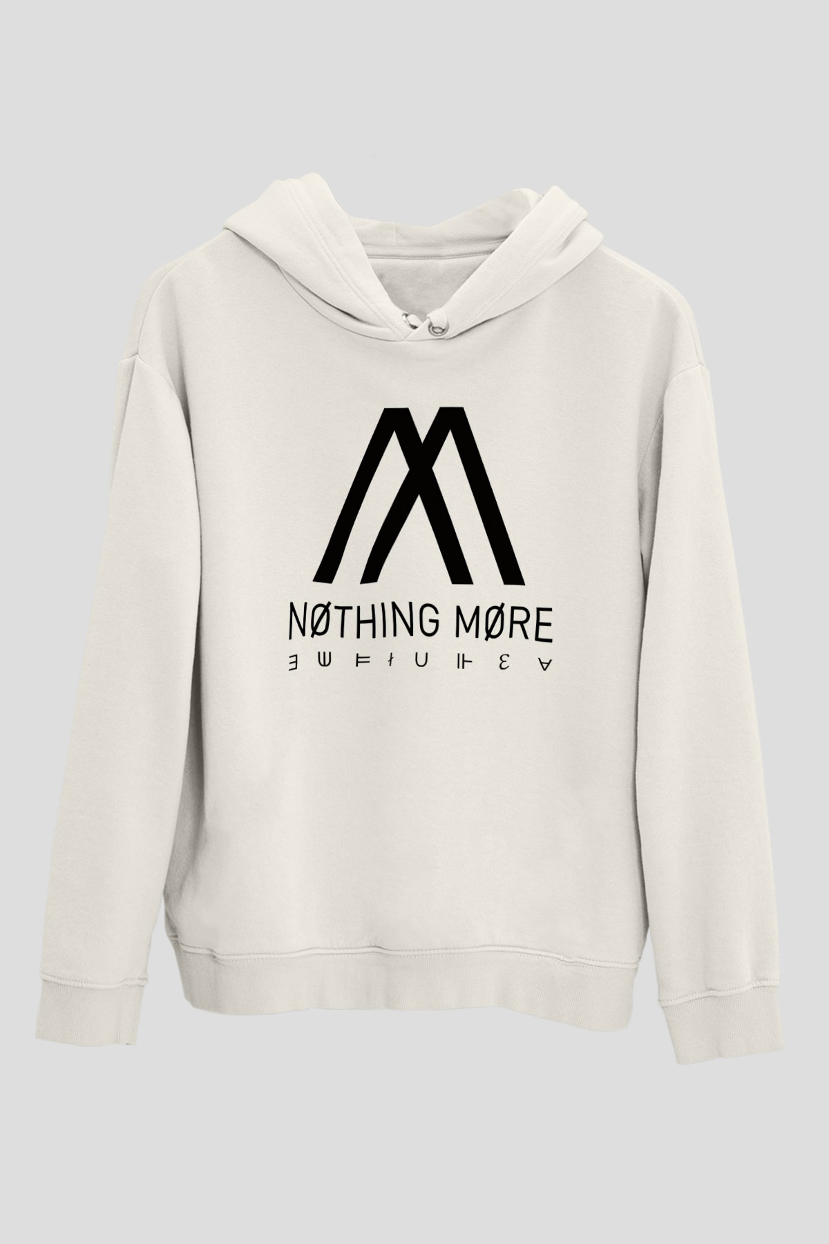 Nothing More Beyaz Unisex Kapşonlu Sweatshirt