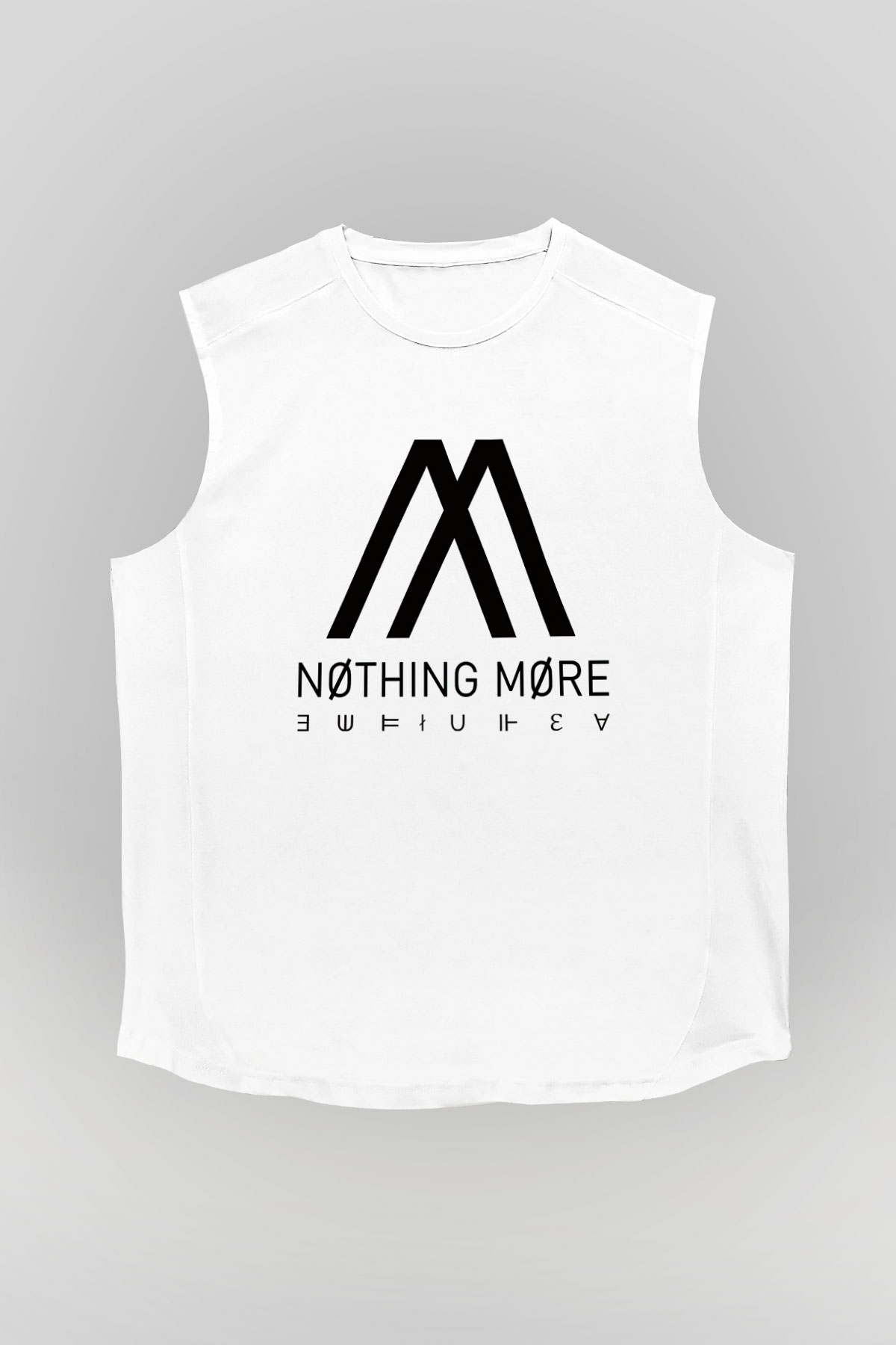 Nothing More Beyaz Unisex Kolsuz Tişört