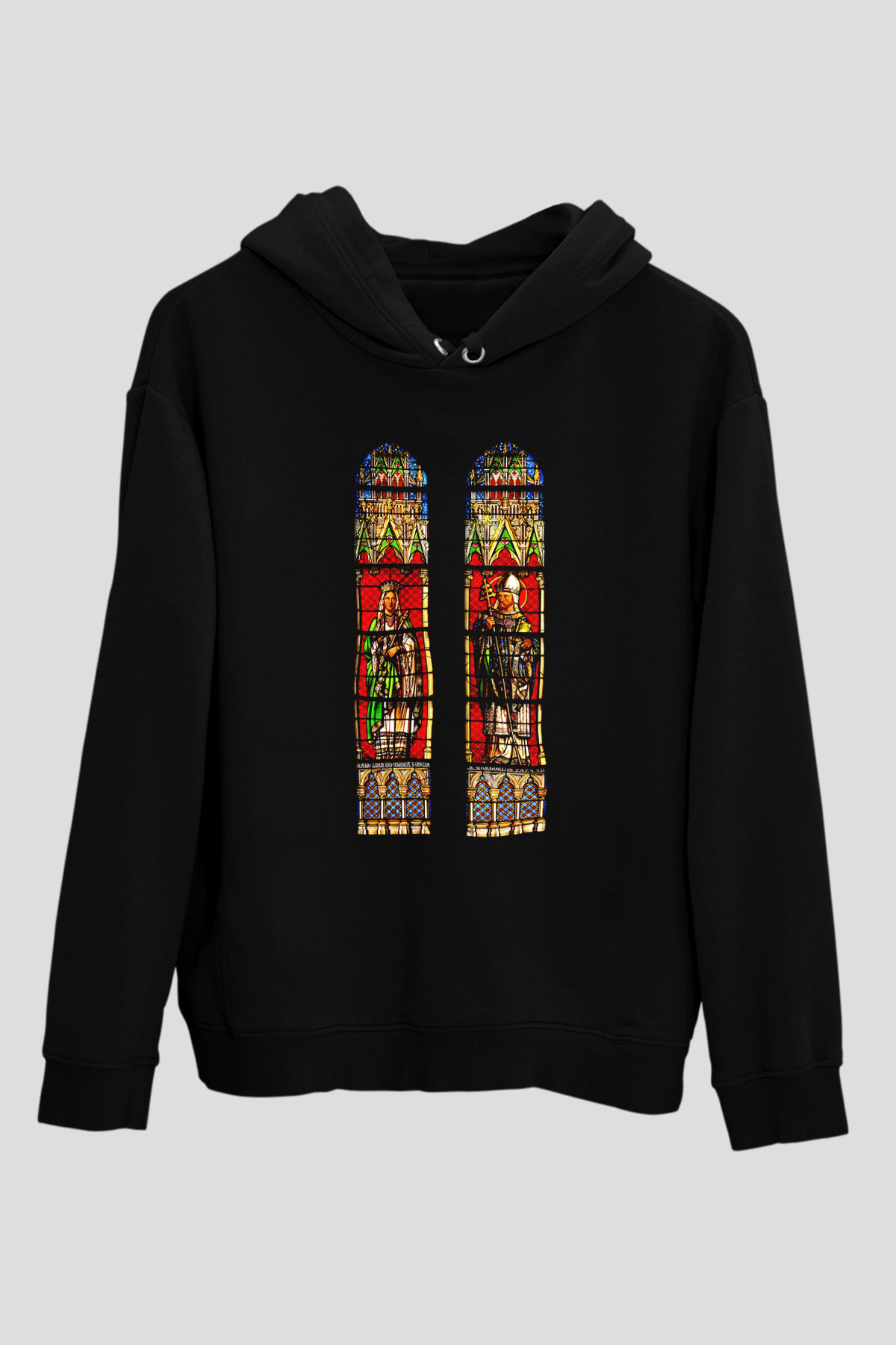 Notre Dame Katedrali Siyah Unisex Hoodie