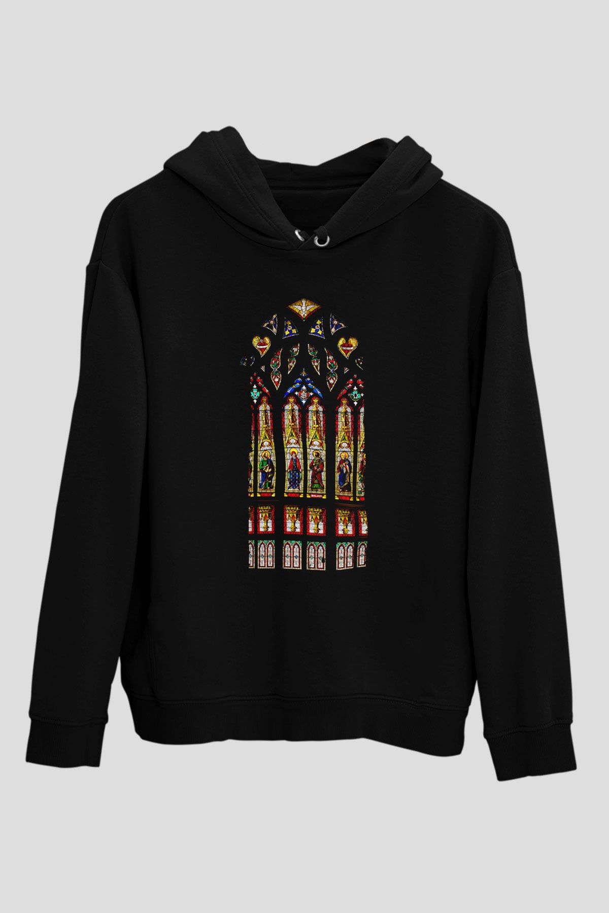 Notre Dame Katedrali Siyah Unisex Hoodie