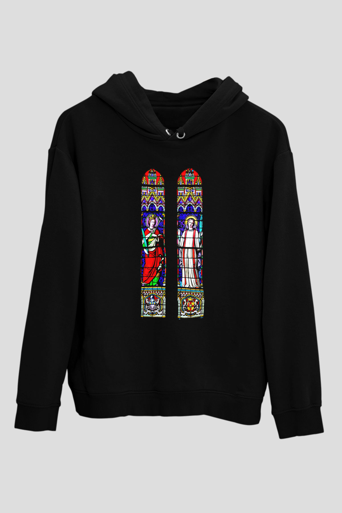 Notre Dame Katedrali Siyah Unisex Hoodie