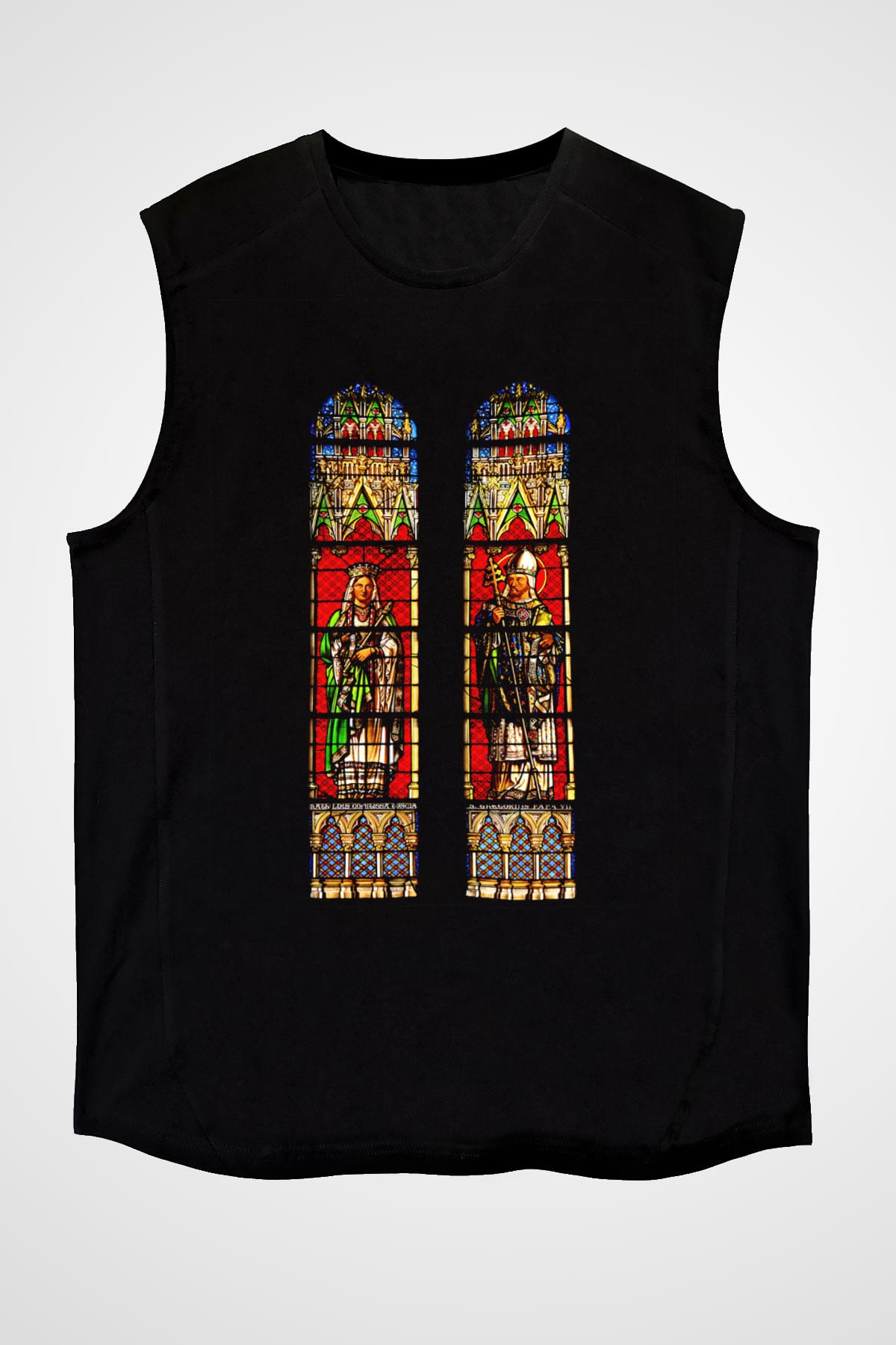 Notre Dame Katedrali Siyah Unisex Kolsuz Tişört