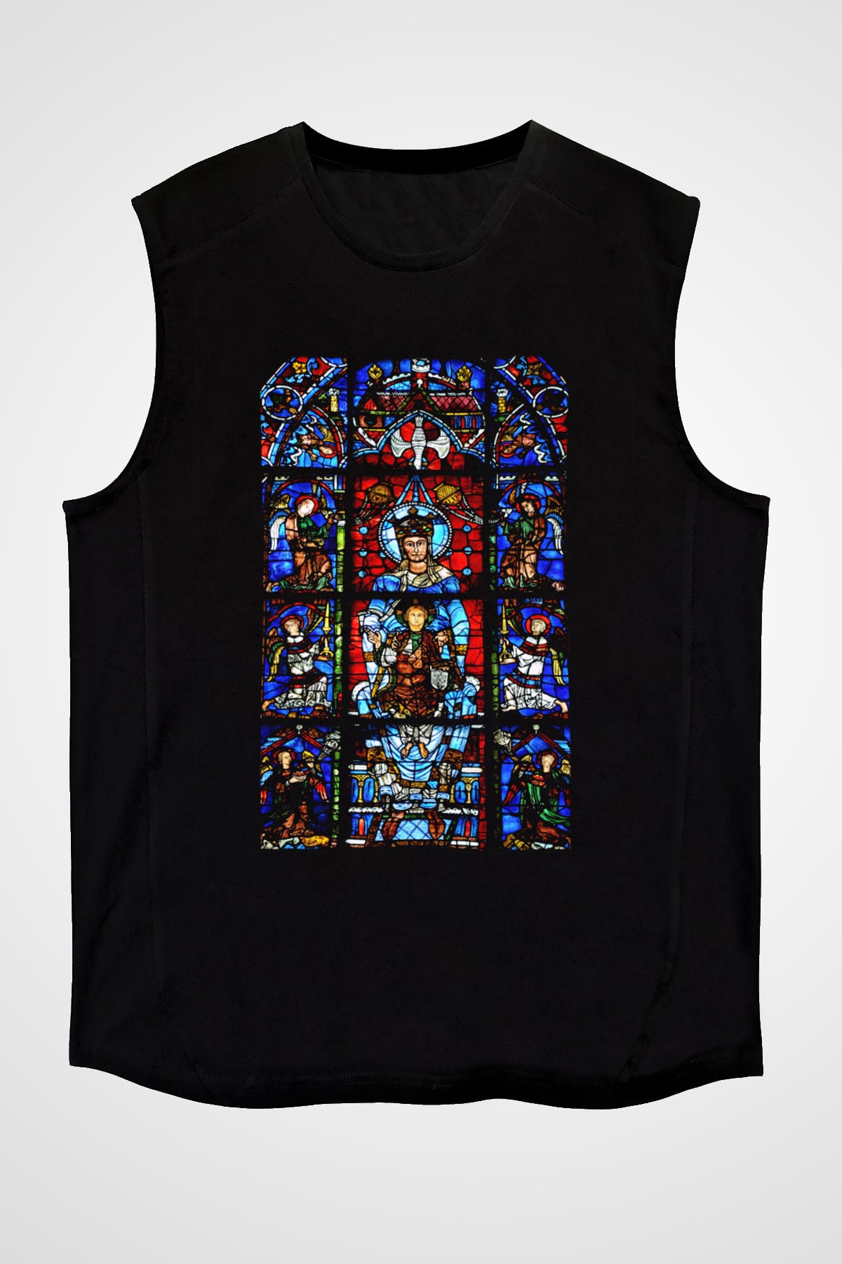 Notre Dame Katedrali Siyah Unisex Kolsuz Tişört