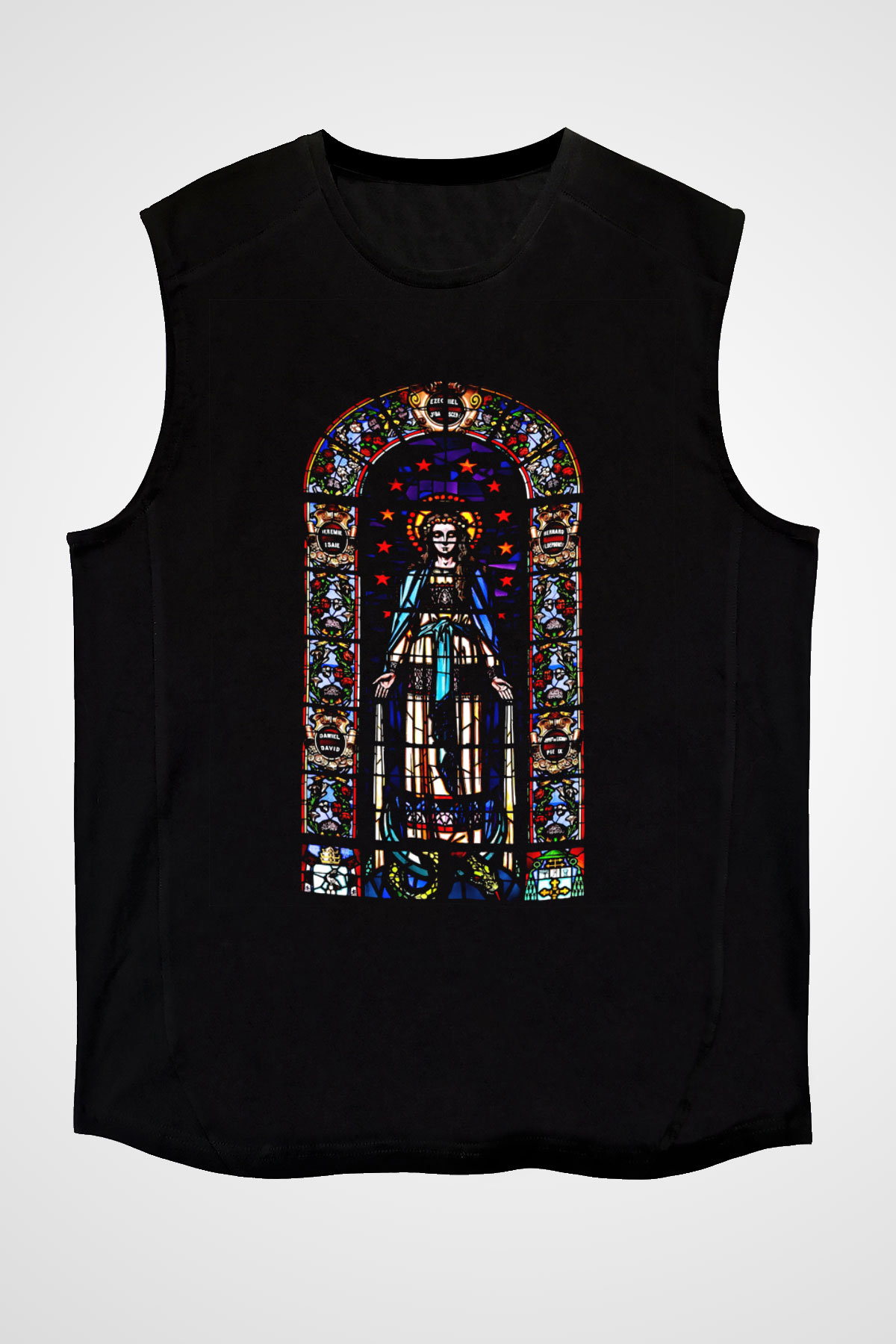 Notre Dame Katedrali Siyah Unisex Kolsuz Tişört