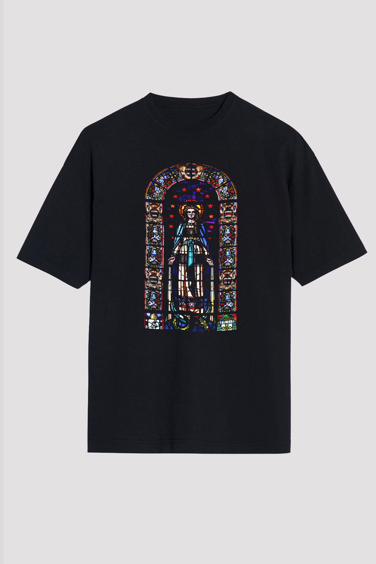 Notre Dame Katedrali Siyah Unisex Oversize Tişört T-Shirt