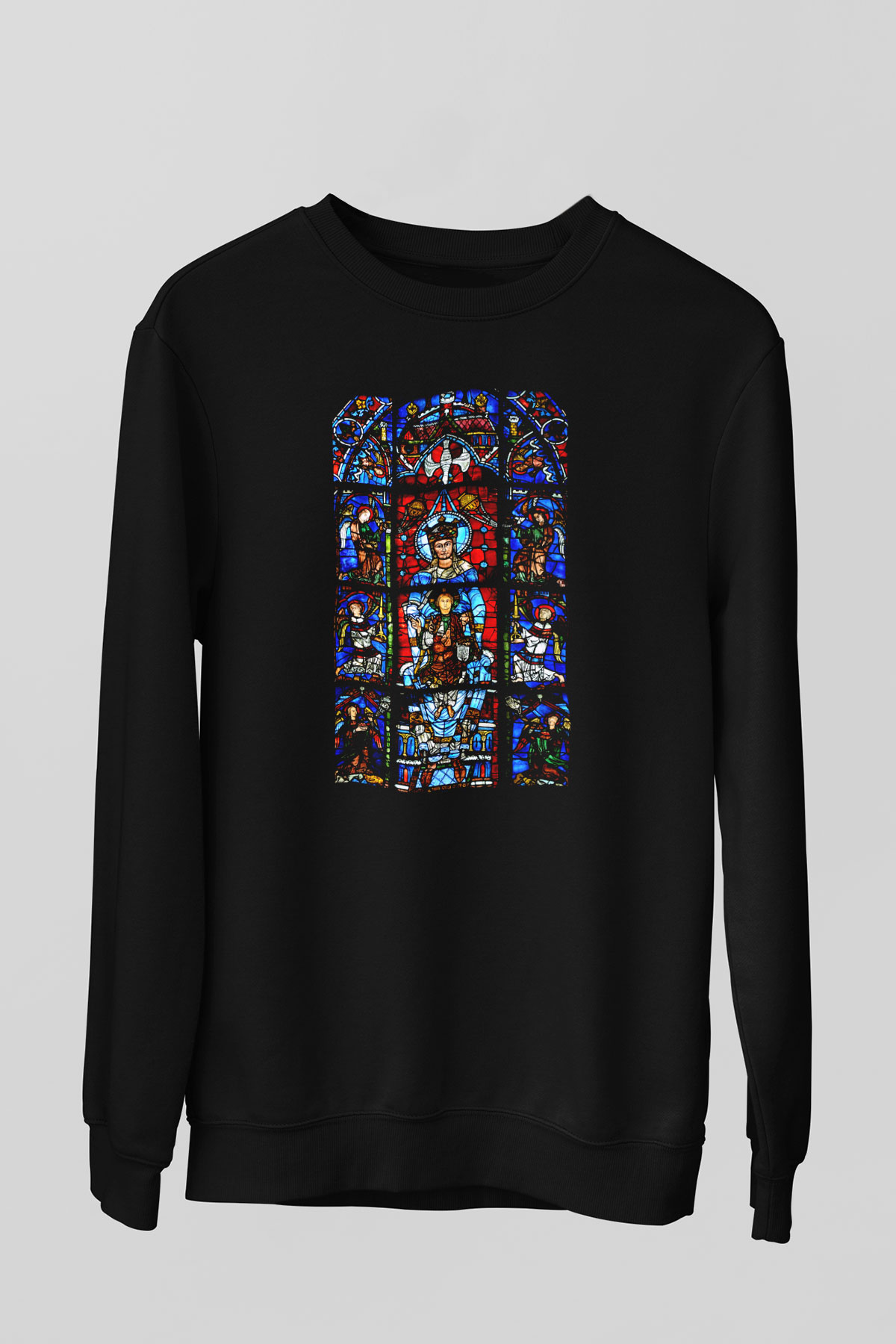 Notre Dame Katedrali Siyah Unisex Sweatshirt