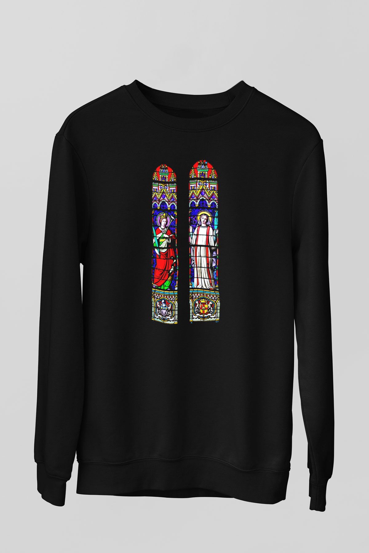 Notre Dame Katedrali Siyah Unisex Sweatshirt