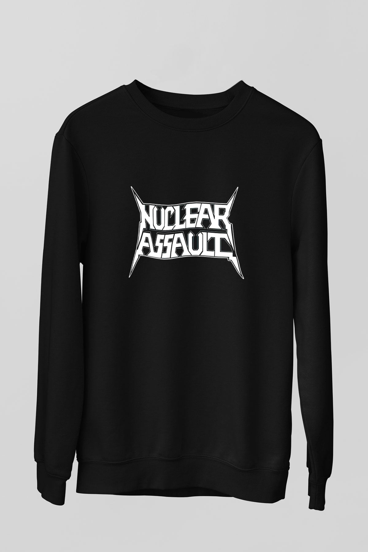Nuclear Assault Siyah Unisex Sweatshirt