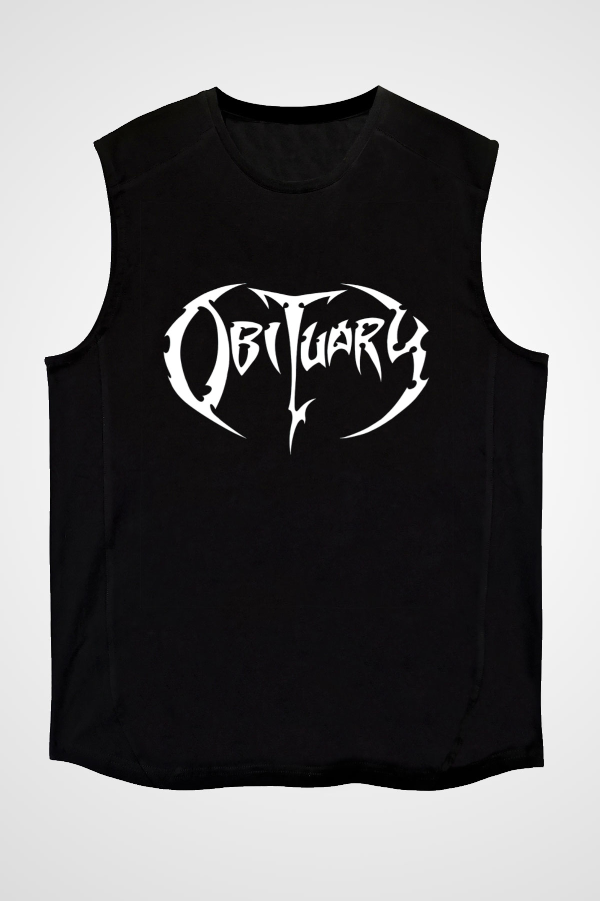 Obituary Siyah Unisex Kolsuz Tişört