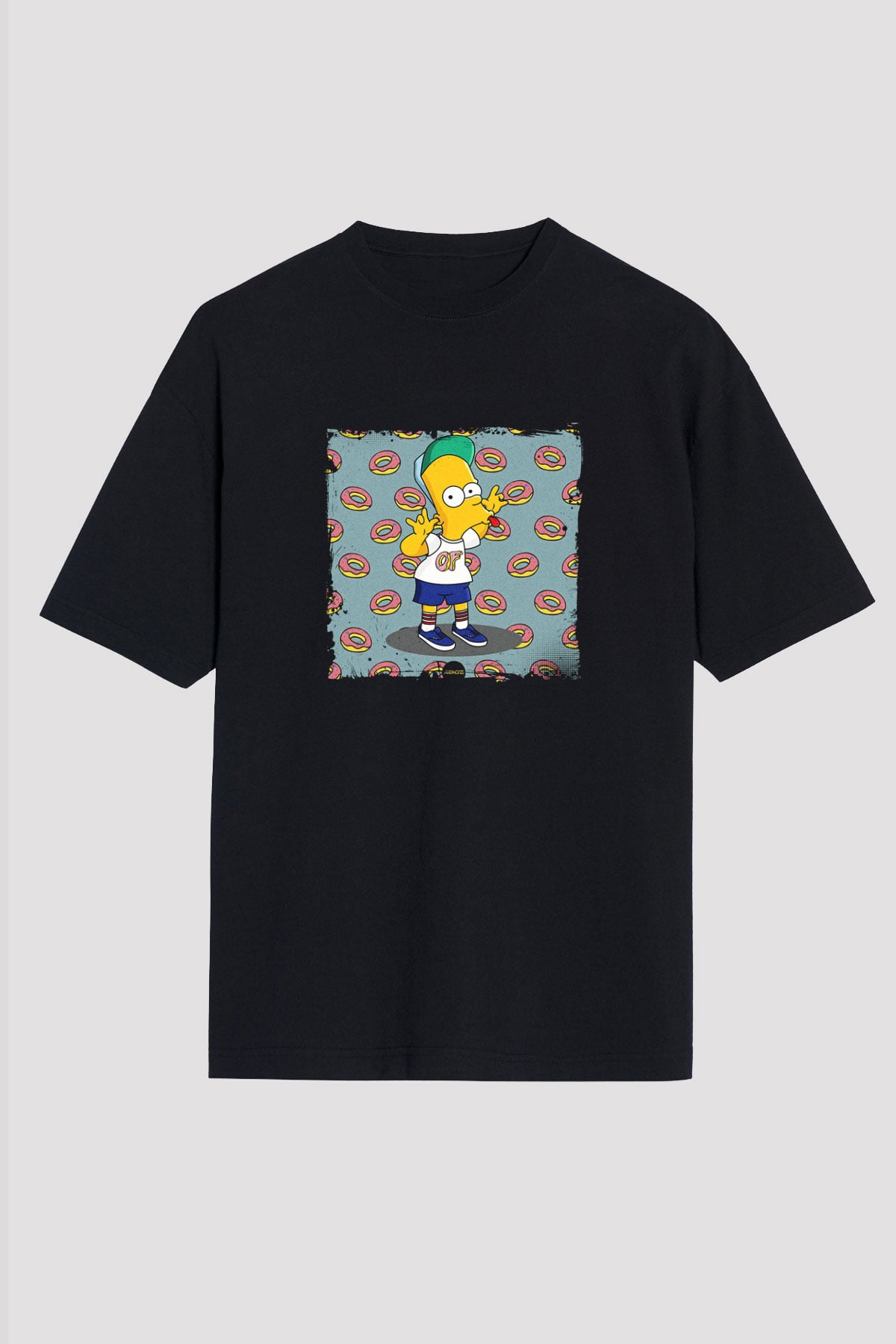 Odd Future Baskılı Unisex Oversize Siyah Tişört