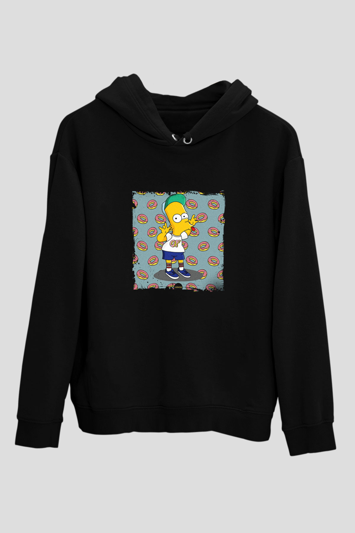 Odd Future Baskılı Unisex Siyah Hoodie