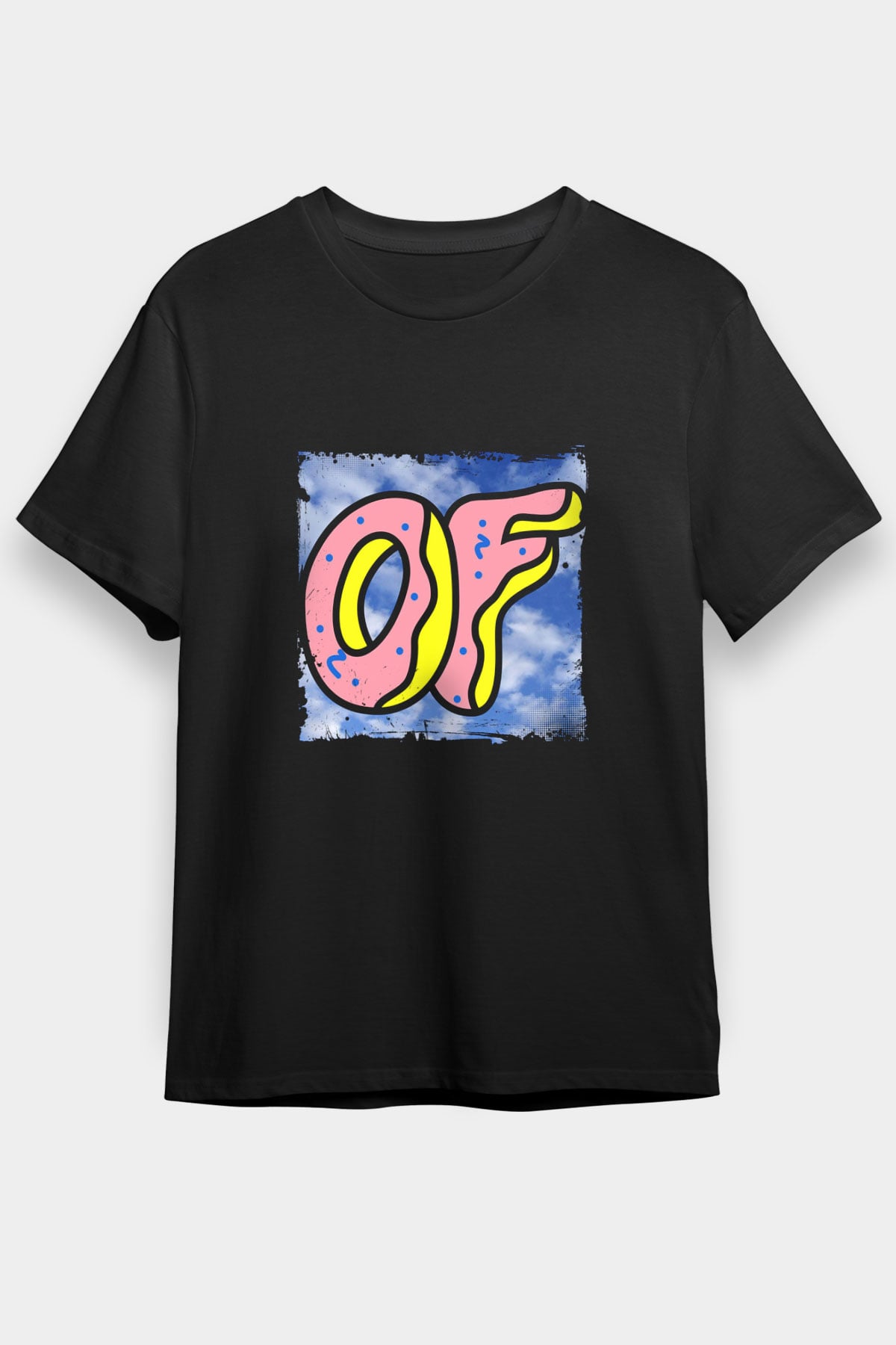 Odd Future Baskılı Unisex Siyah Tişört
