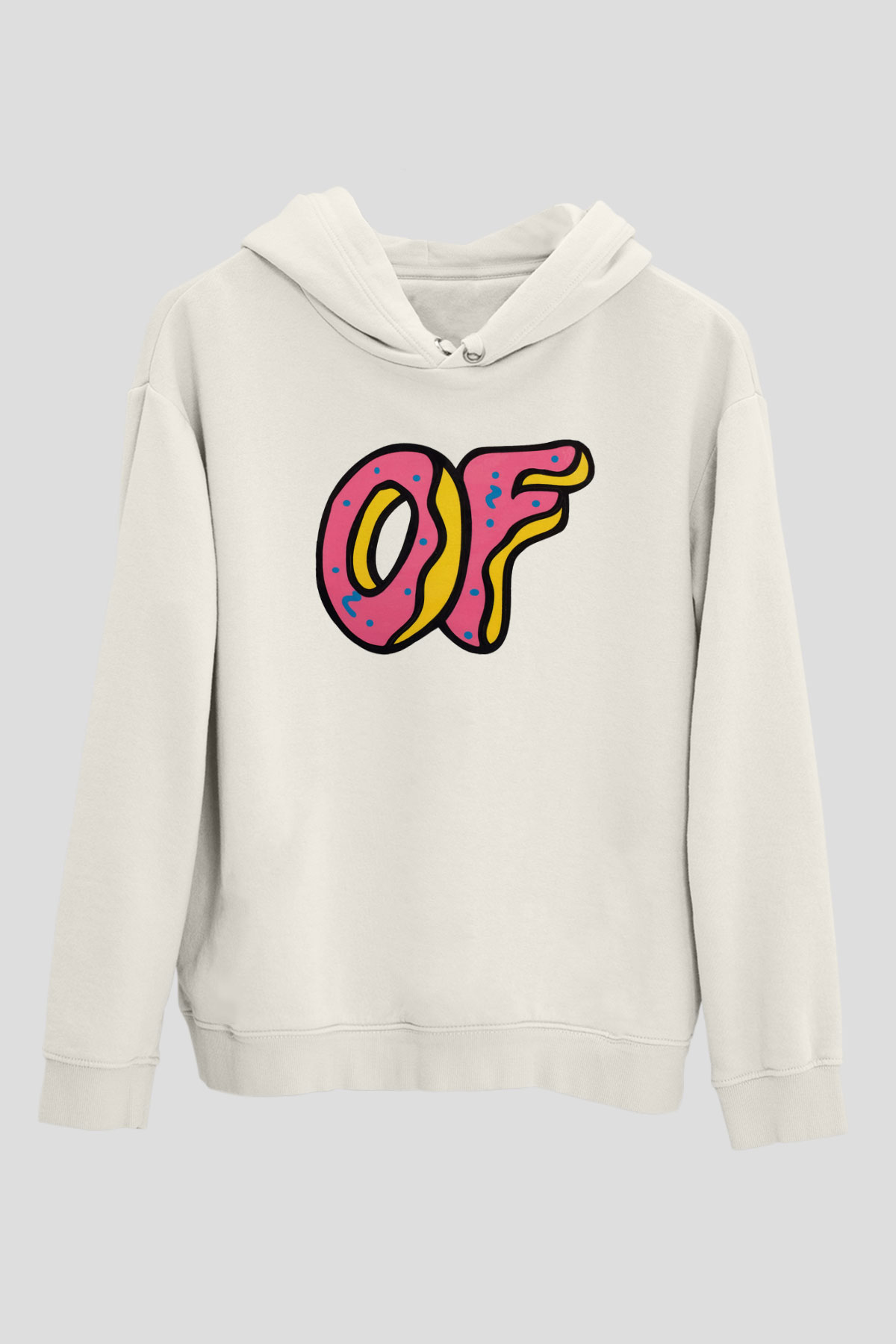 Odd Future Beyaz Unisex Kapşonlu Sweatshirt
