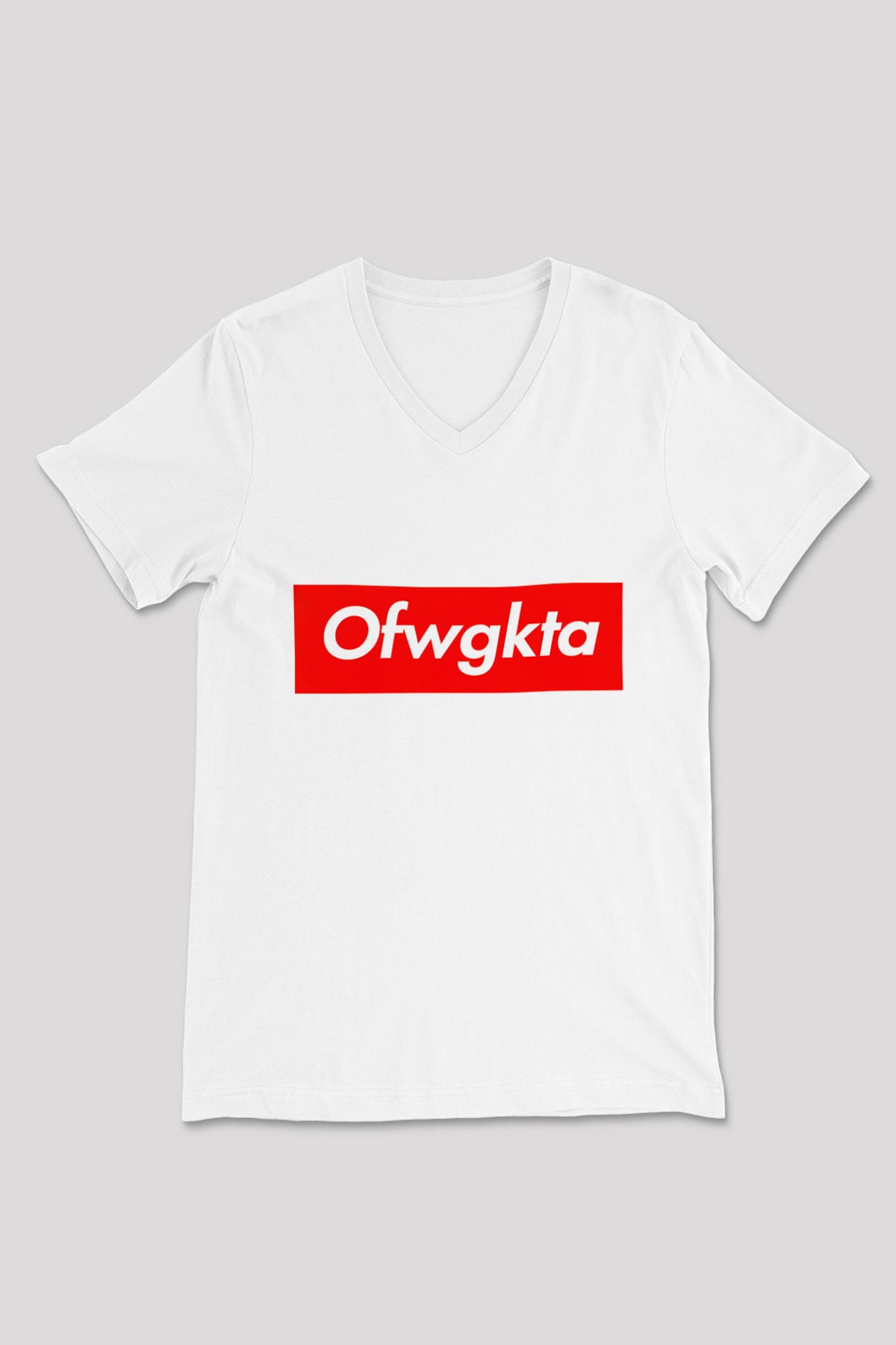 Odd Future Beyaz Unisex V Yaka Tişört T-Shirt
