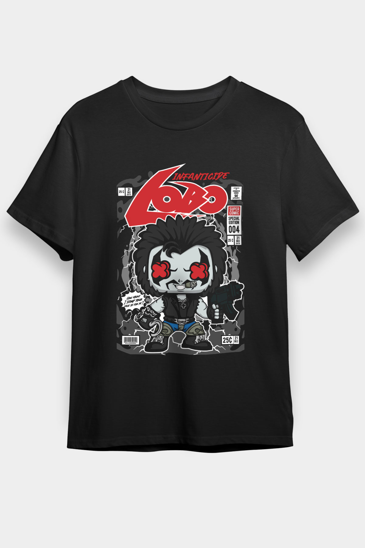 Ödül Avcısı Baskılı Unisex Siyah Tişört
