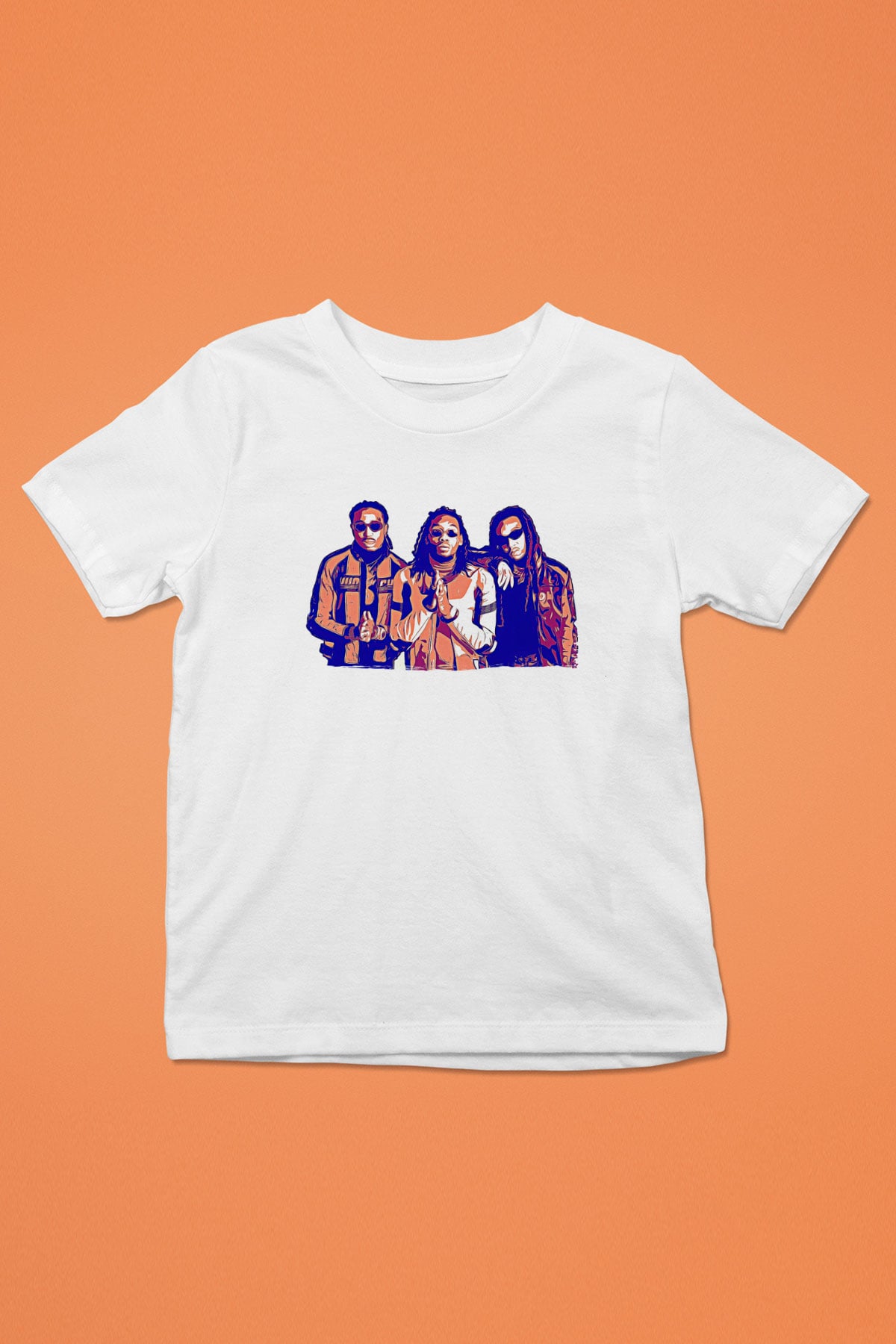 Offset Baskılı Beyaz Unisex Beyaz Çocuk Tişört - Tshirt