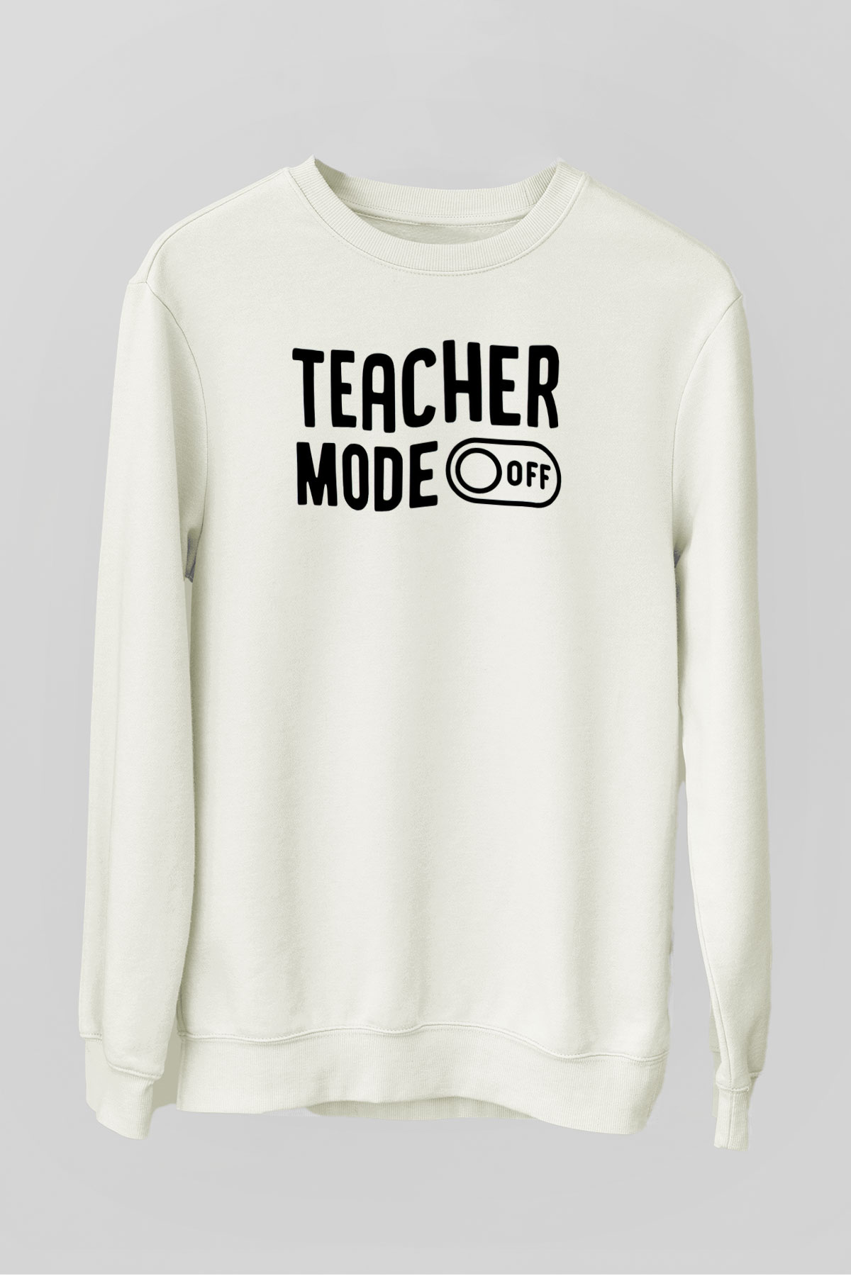Öğretmen Beyaz Unisex Sweatshirt