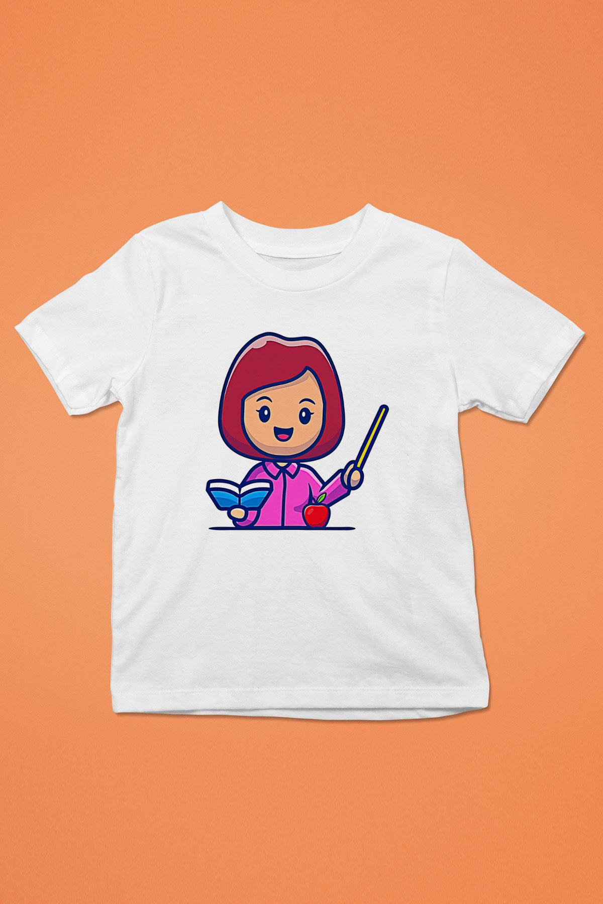 Öğretmenler Günü Baskılı Beyaz Unisex Beyaz Çocuk Tişört - Tshirt