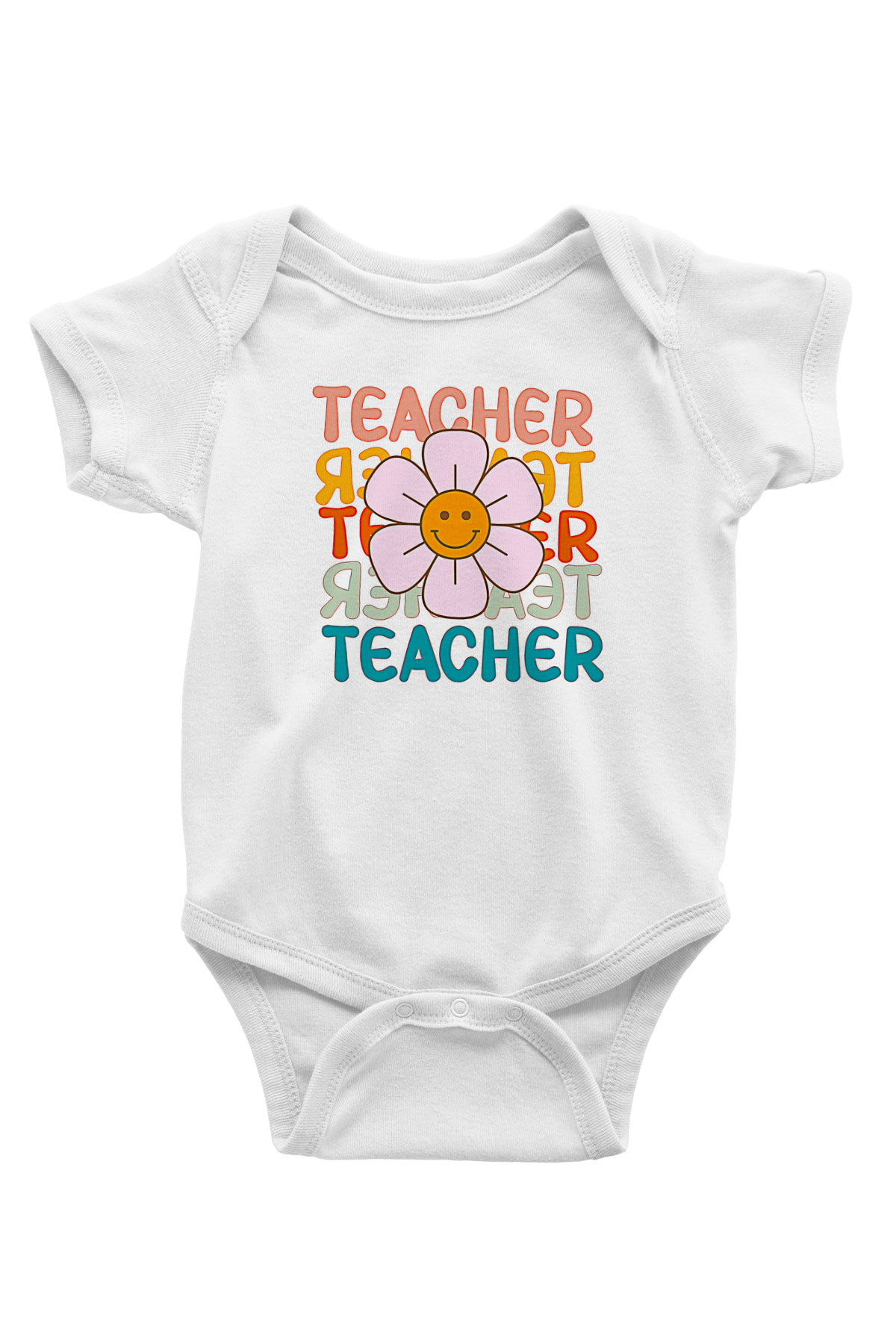 Öğretmenler Günü Baskılı Beyaz Unisex Bebek Body - Zıbın
