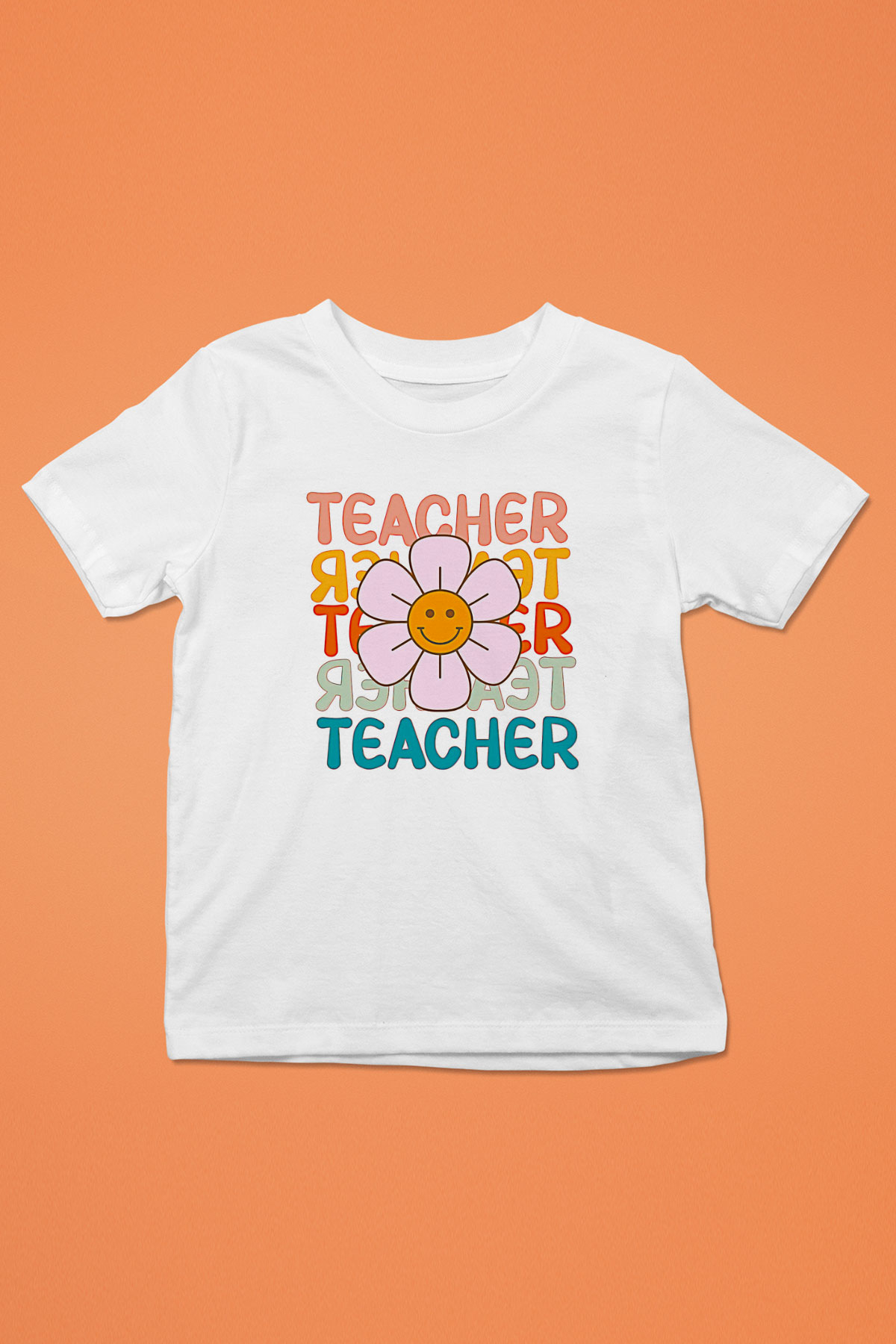 Öğretmenler Günü Baskılı Beyaz Unisex Beyaz Çocuk Tişört - Tshirt