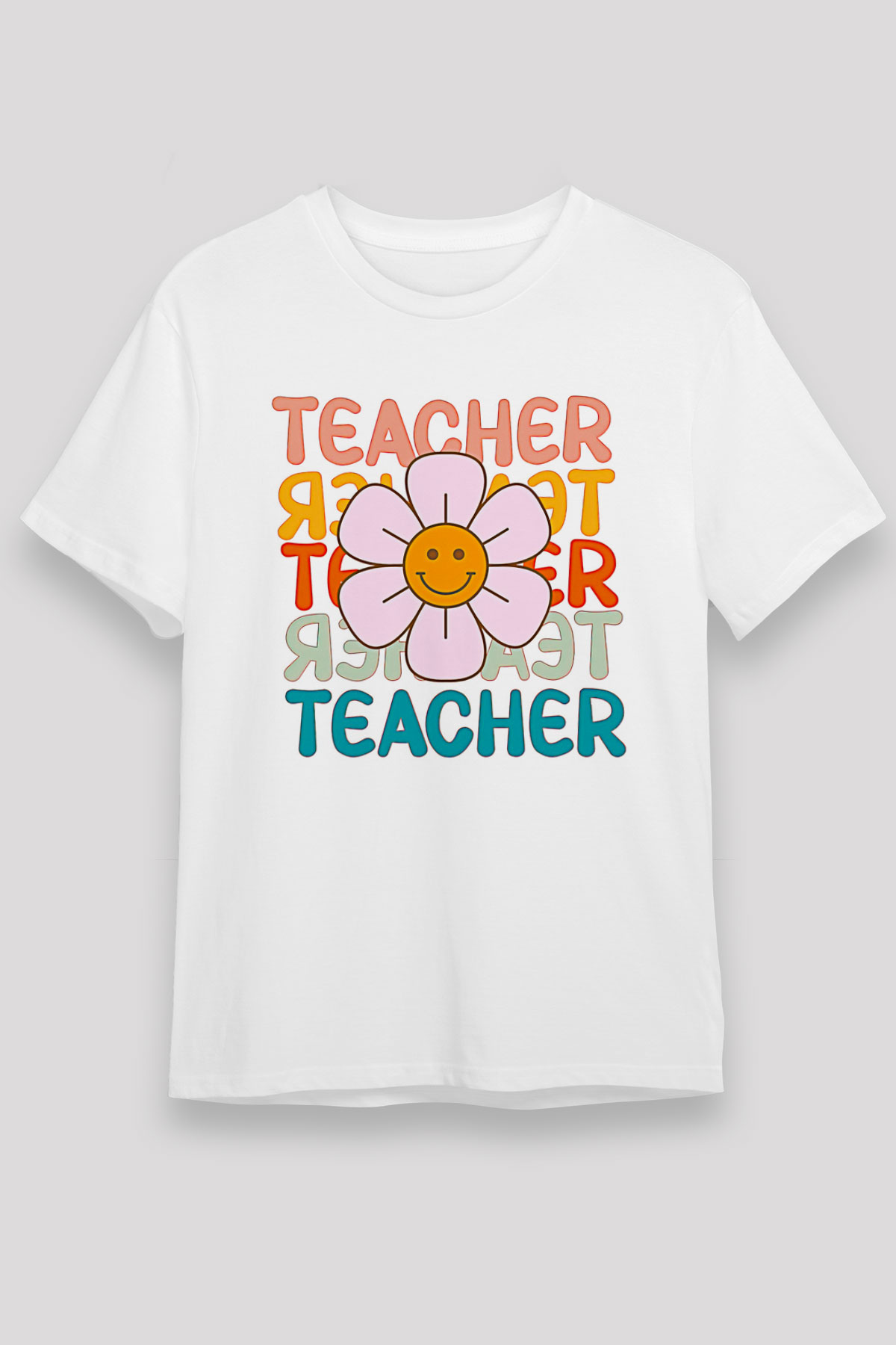 Öğretmenler Günü Baskılı Unisex Beyaz Tişört - Tshirt