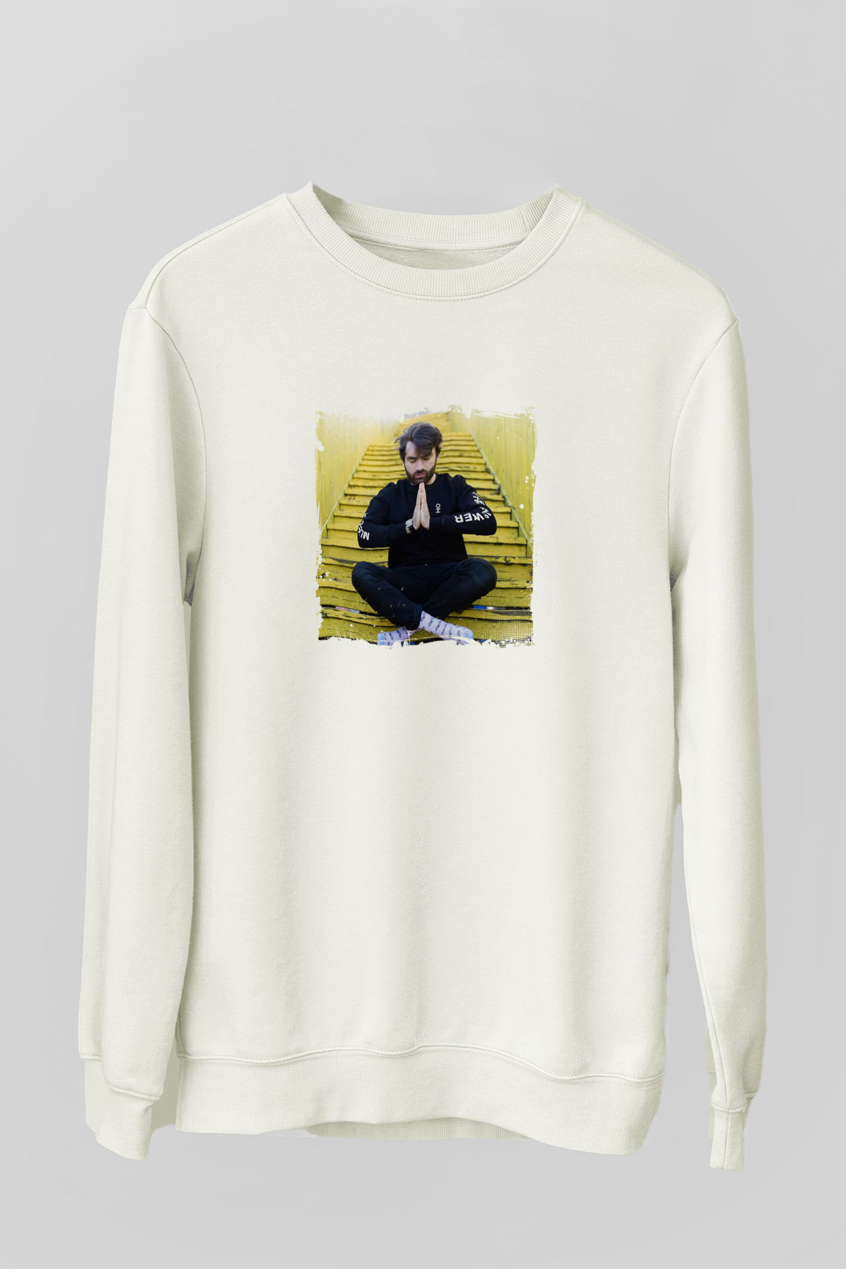 Oliver HeldensBaskılı Beyaz Sweatshirt