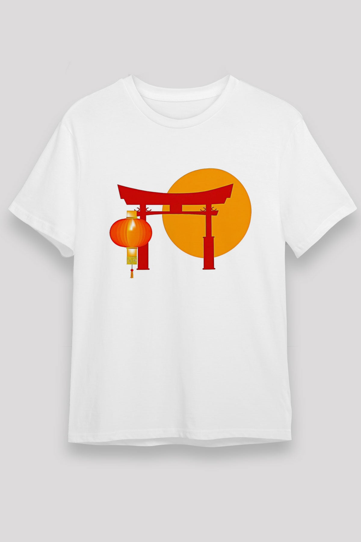 Om Baskılı Unisex Beyaz Tişört - Tshirt
