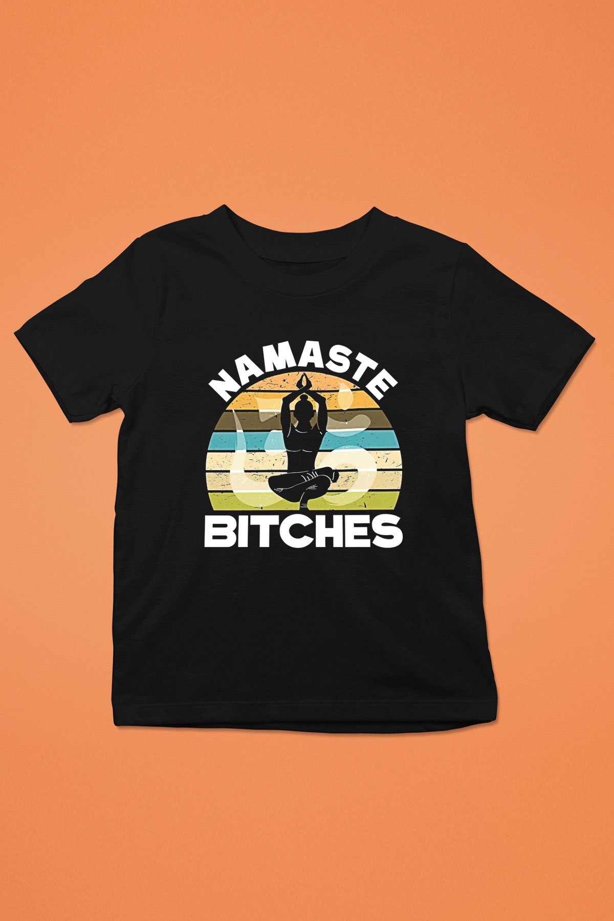 Om Baskılı Unisex Siyah Çocuk Tişört - Tshirt