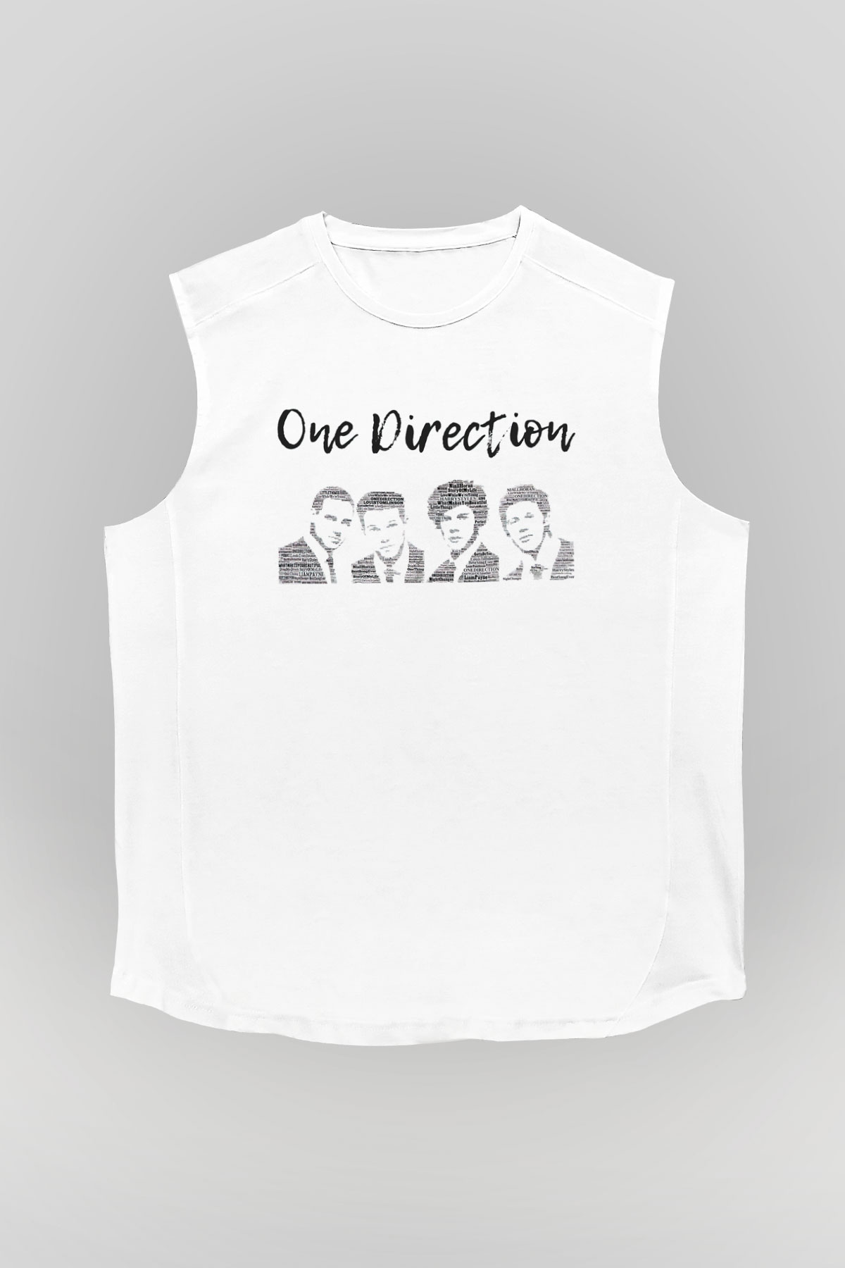 One Direction Beyaz Unisex Kolsuz Tişört