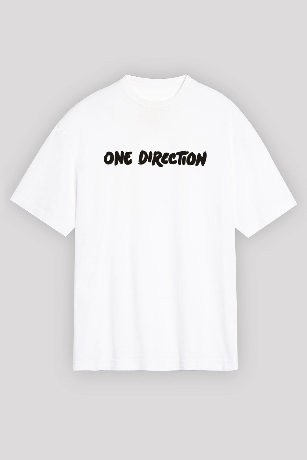 One Direction Beyaz Unisex Oversize Tişört T-Shirt