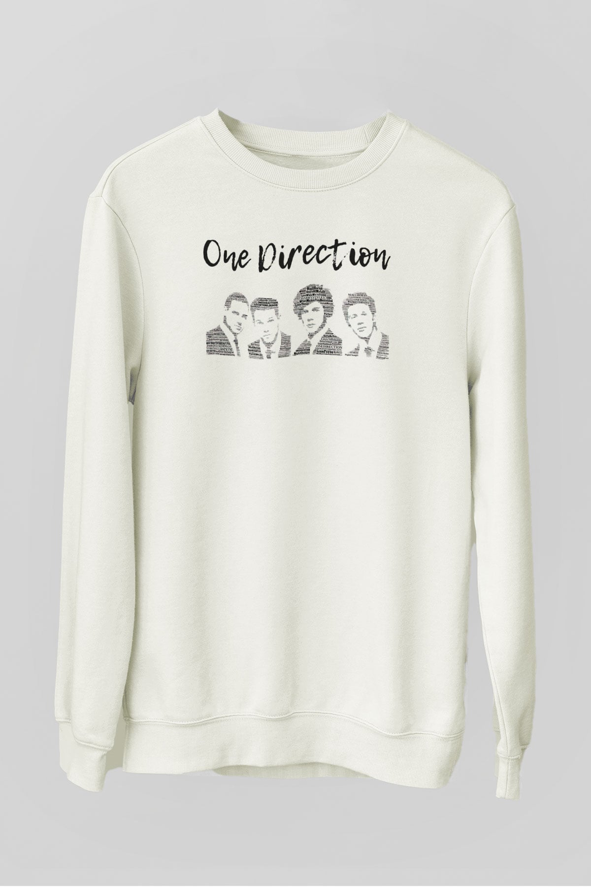 One Direction Beyaz Unisex Sweatshirt