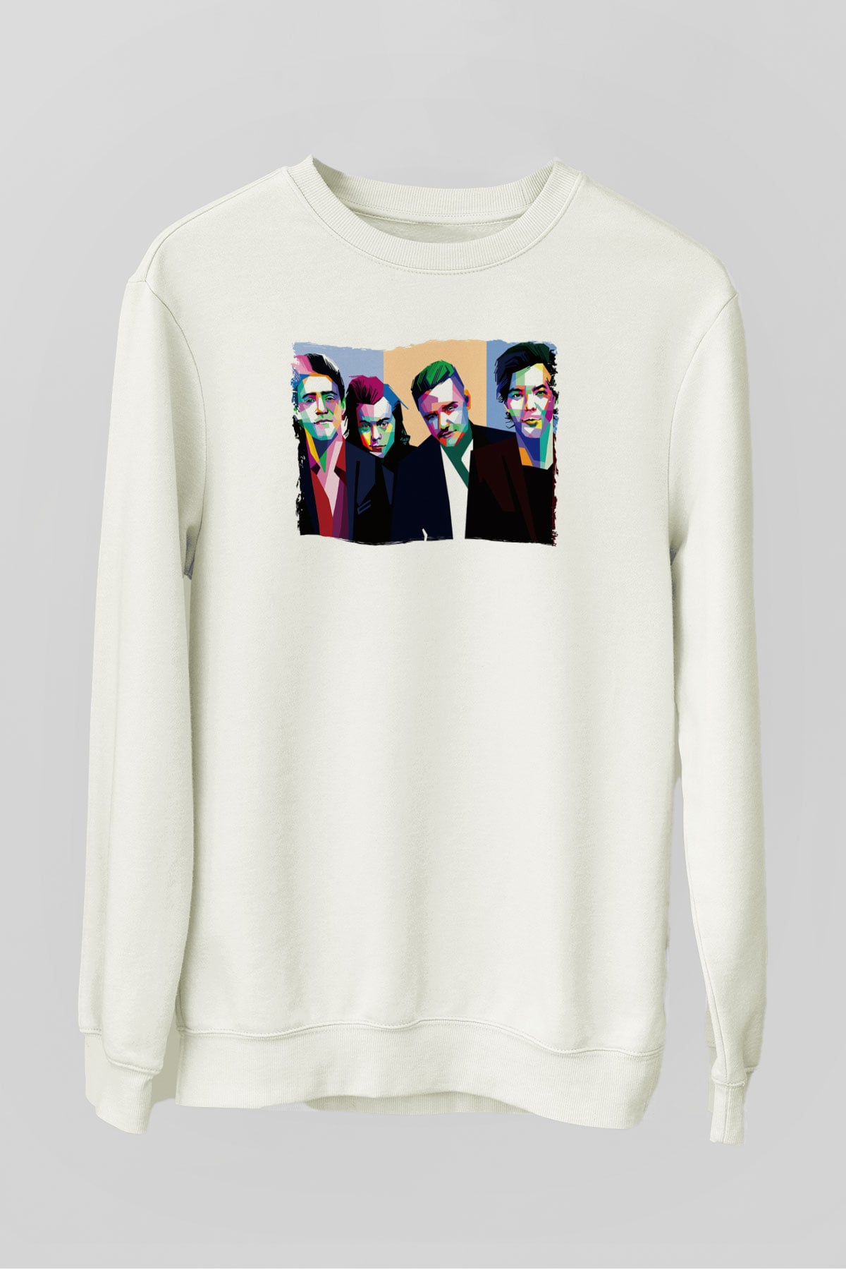 One Direction Beyaz Unisex Sweatshirt