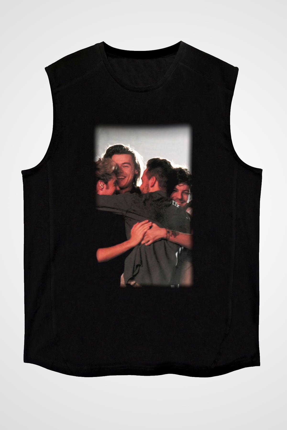 One Direction Siyah Unisex Kolsuz Tişört